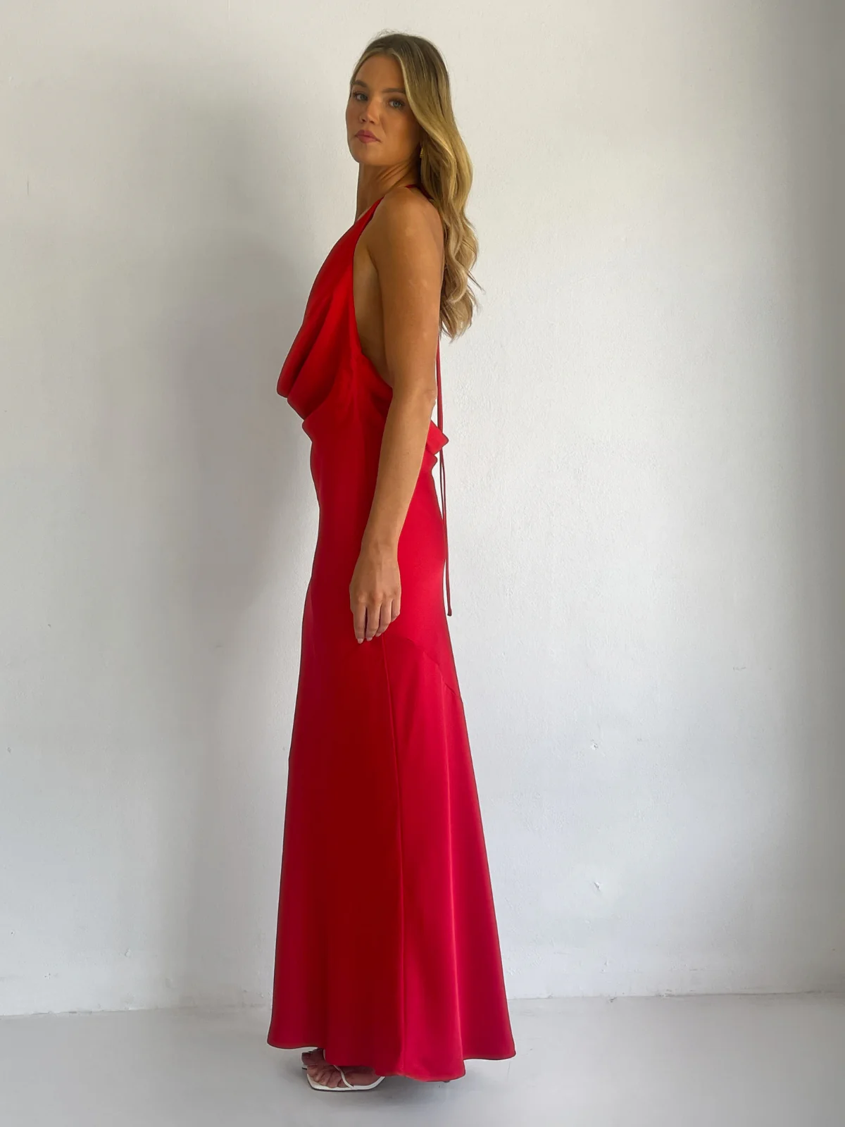 By Nicola Lucia Maxi Dress in Red - Image 5