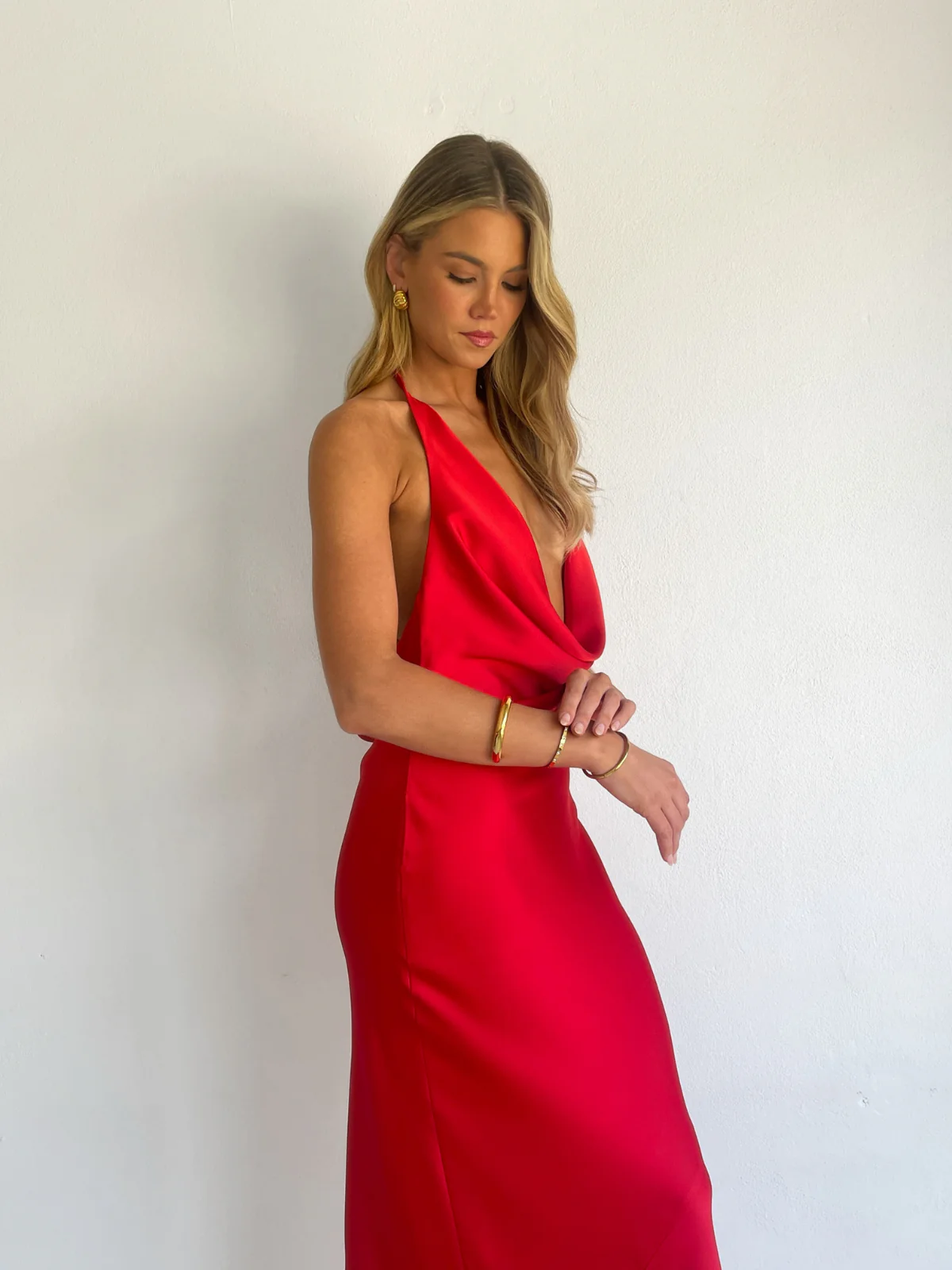 By Nicola Lucia Maxi Dress in Red - Image 6