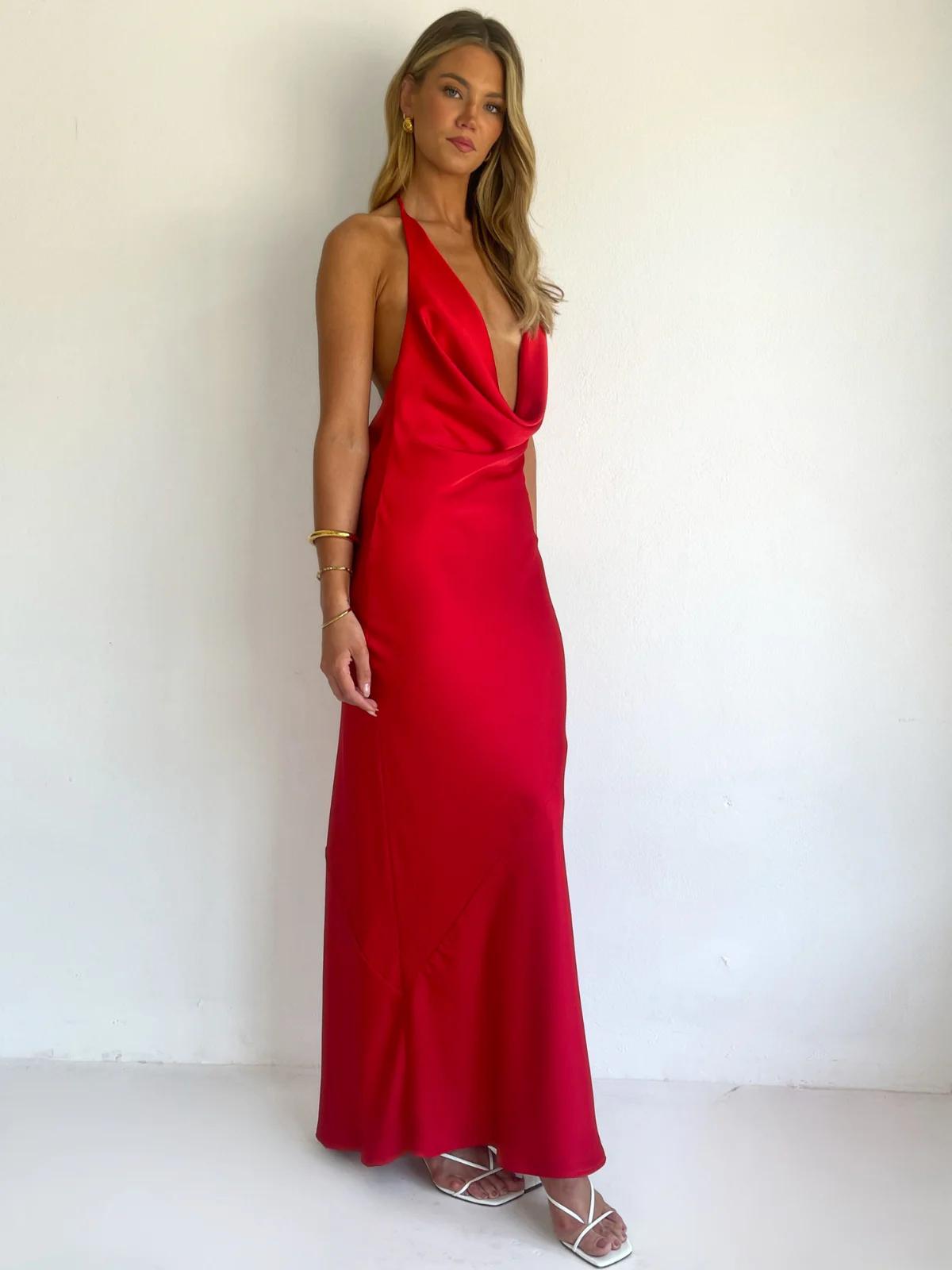 By Nicola Lucia Maxi Dress in Red - Image 7