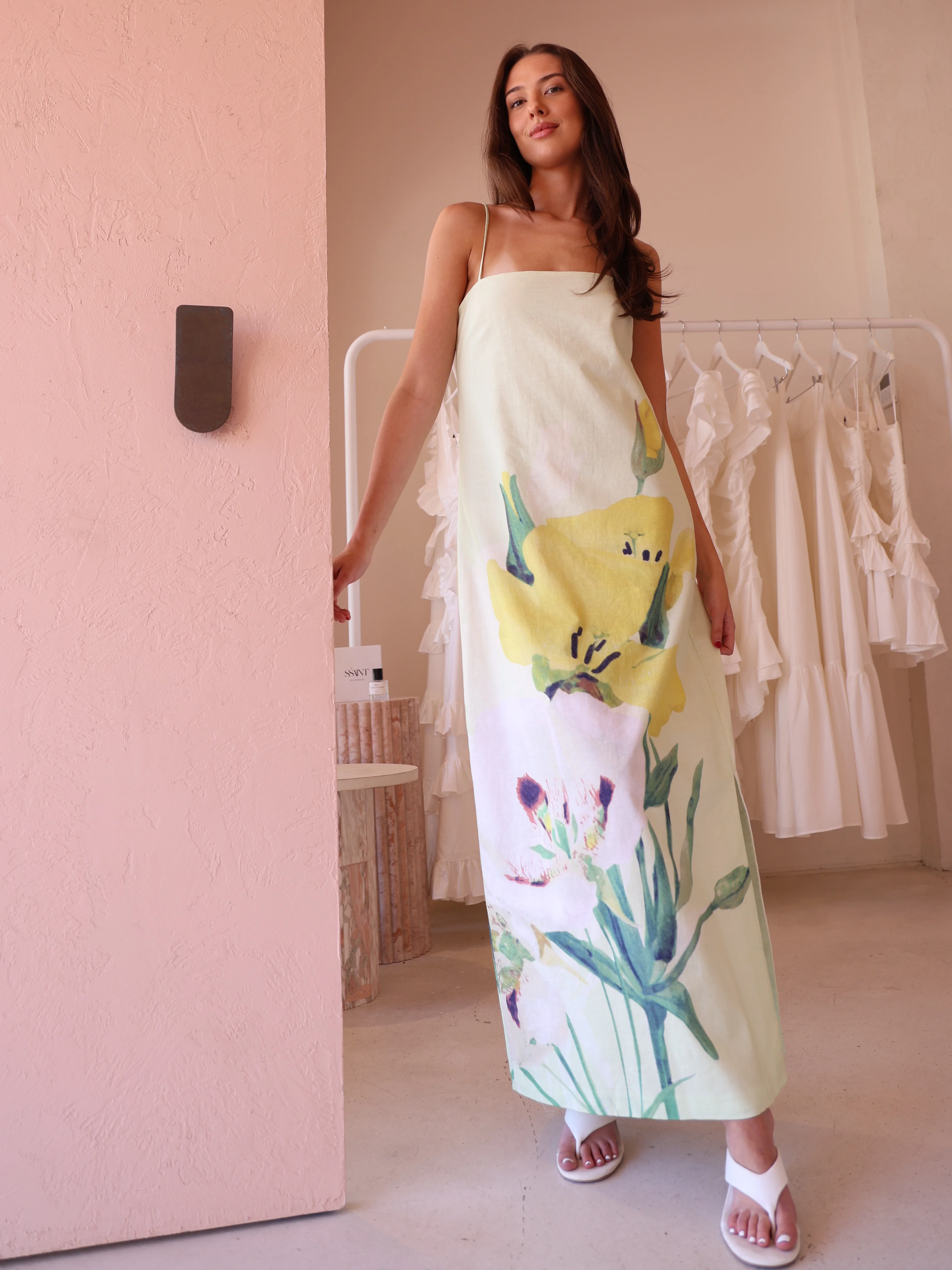 By Nicola Lyla Relaxed Maxi Dress in Fiori - Image 4