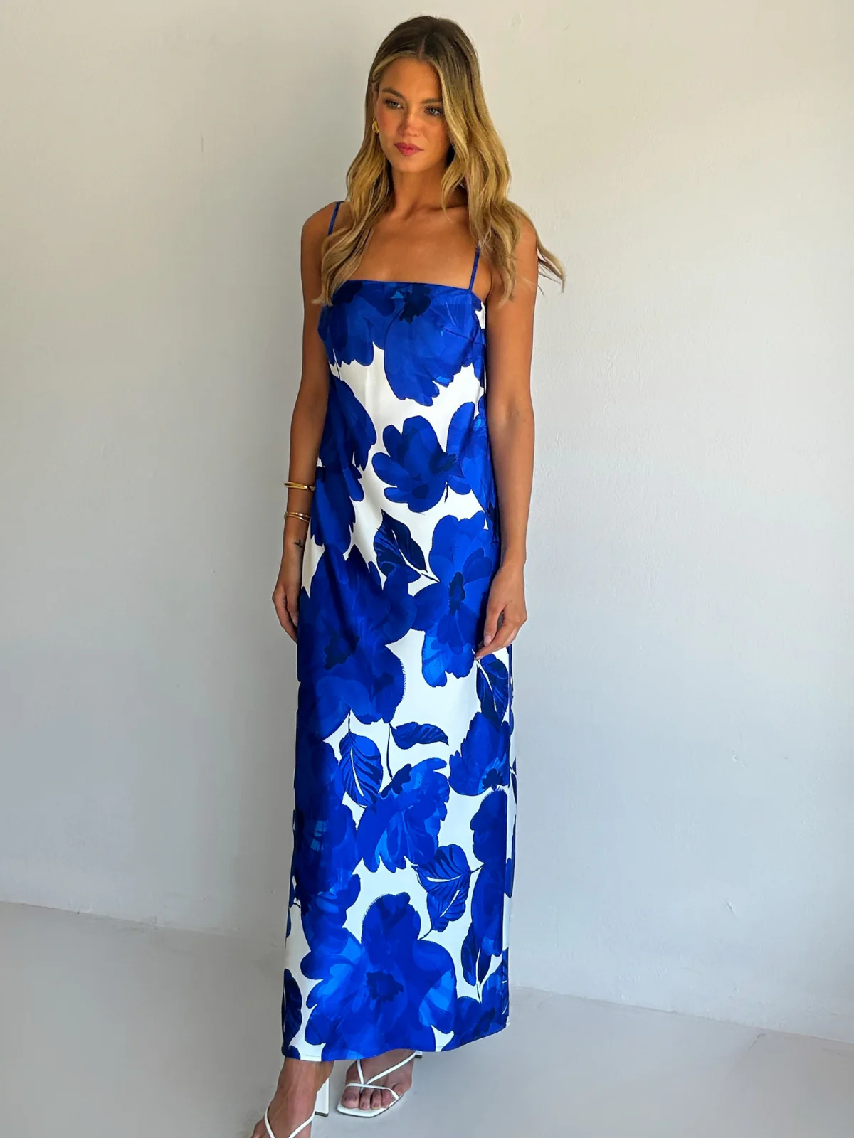 By Nicola Maisie Maxi Dress in Blue Petal - Image 5