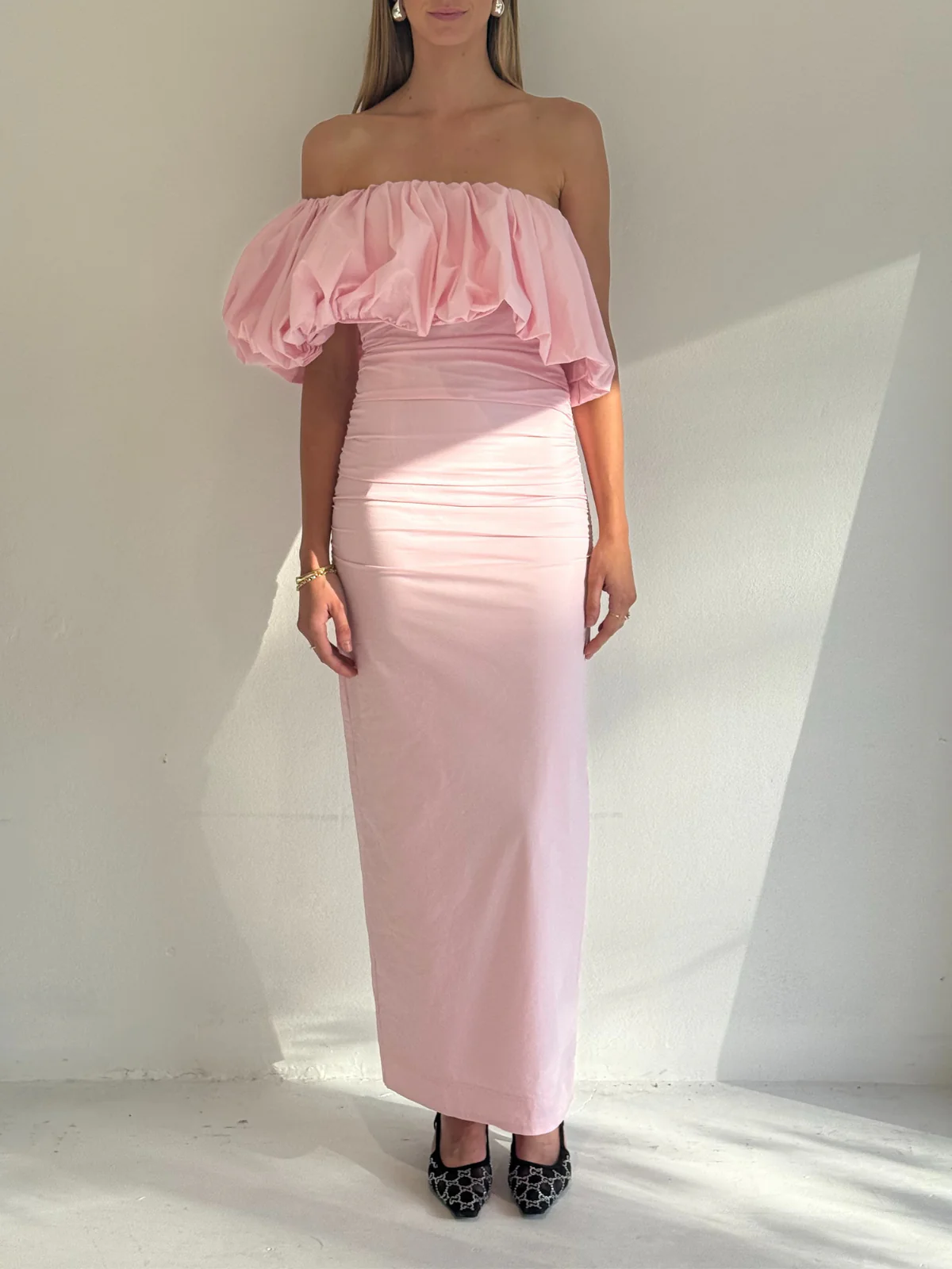 By Nicola Maya Maxi Dress in Powder Pink - Image 8