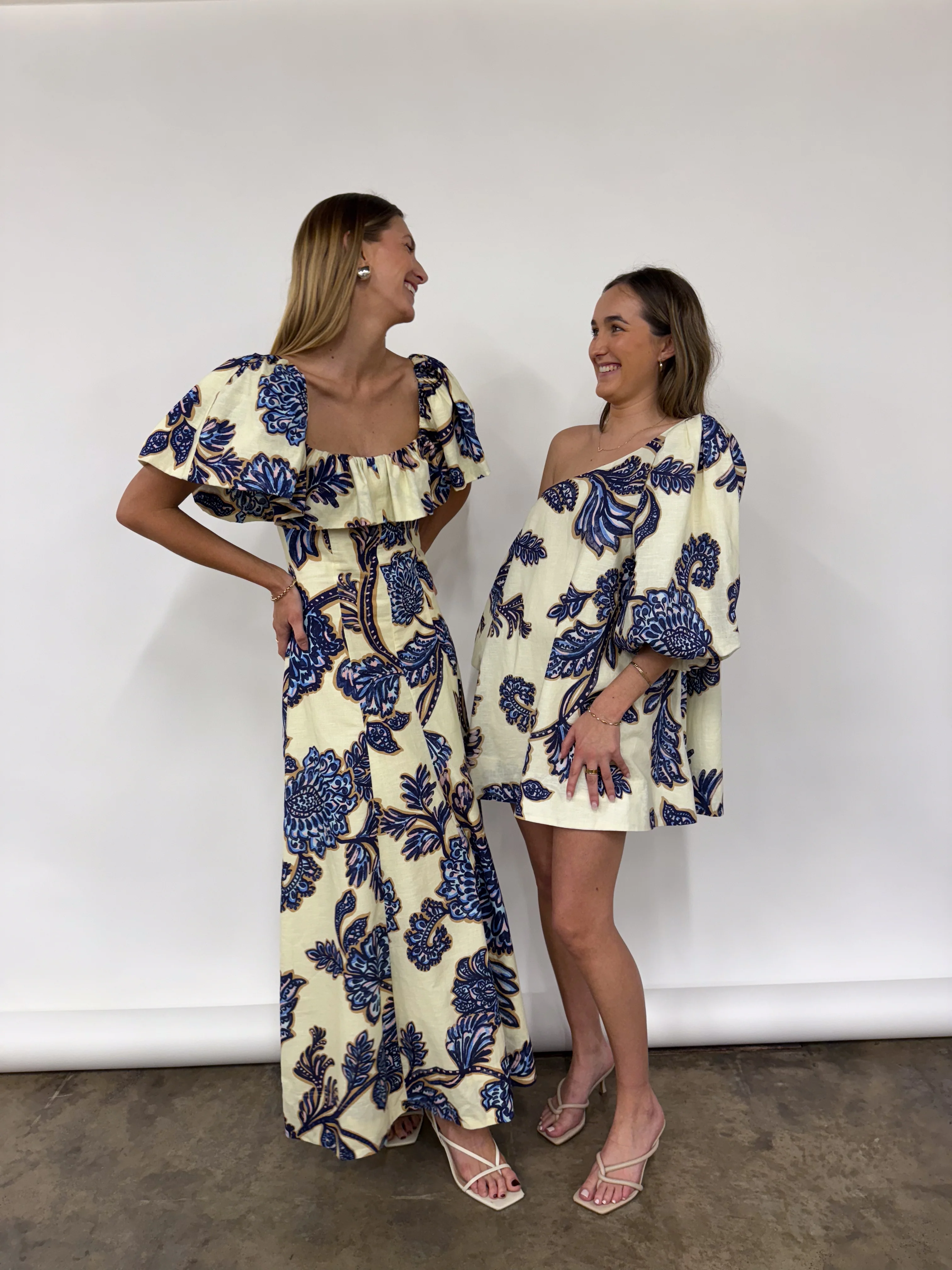 By Nicola Paradiso Maxi Dress in Blue Paisley - Image 9
