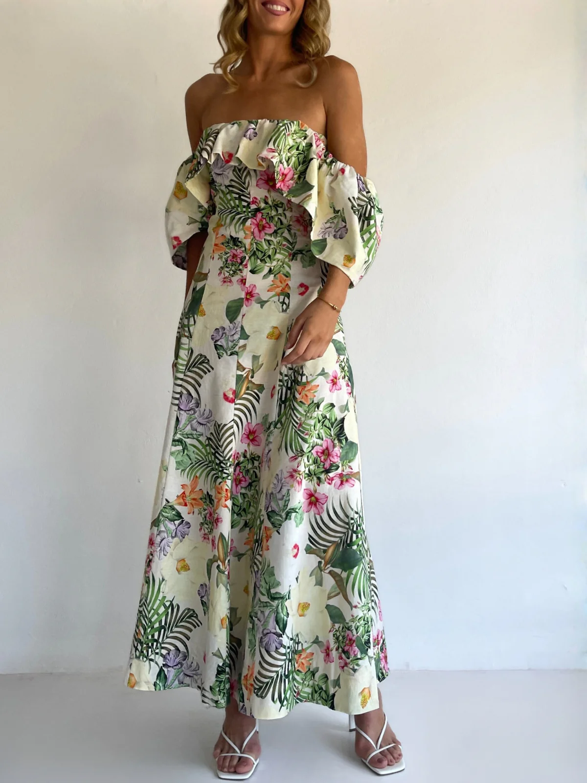 By Nicola Paradiso Maxi Dress in Fleur Tropicale - Image 8