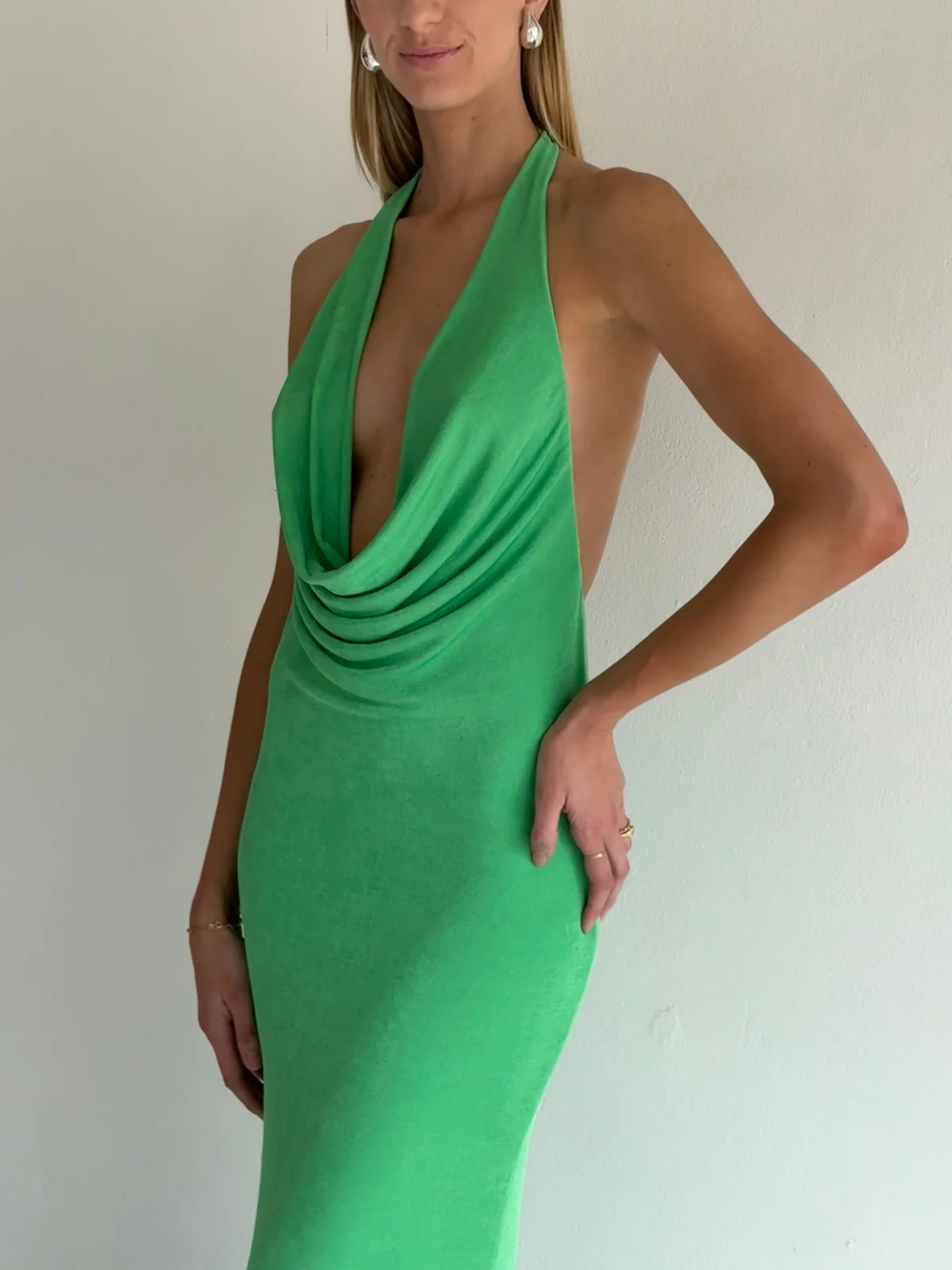 By Nicola Riley Maxi Dress in Green - Image 3