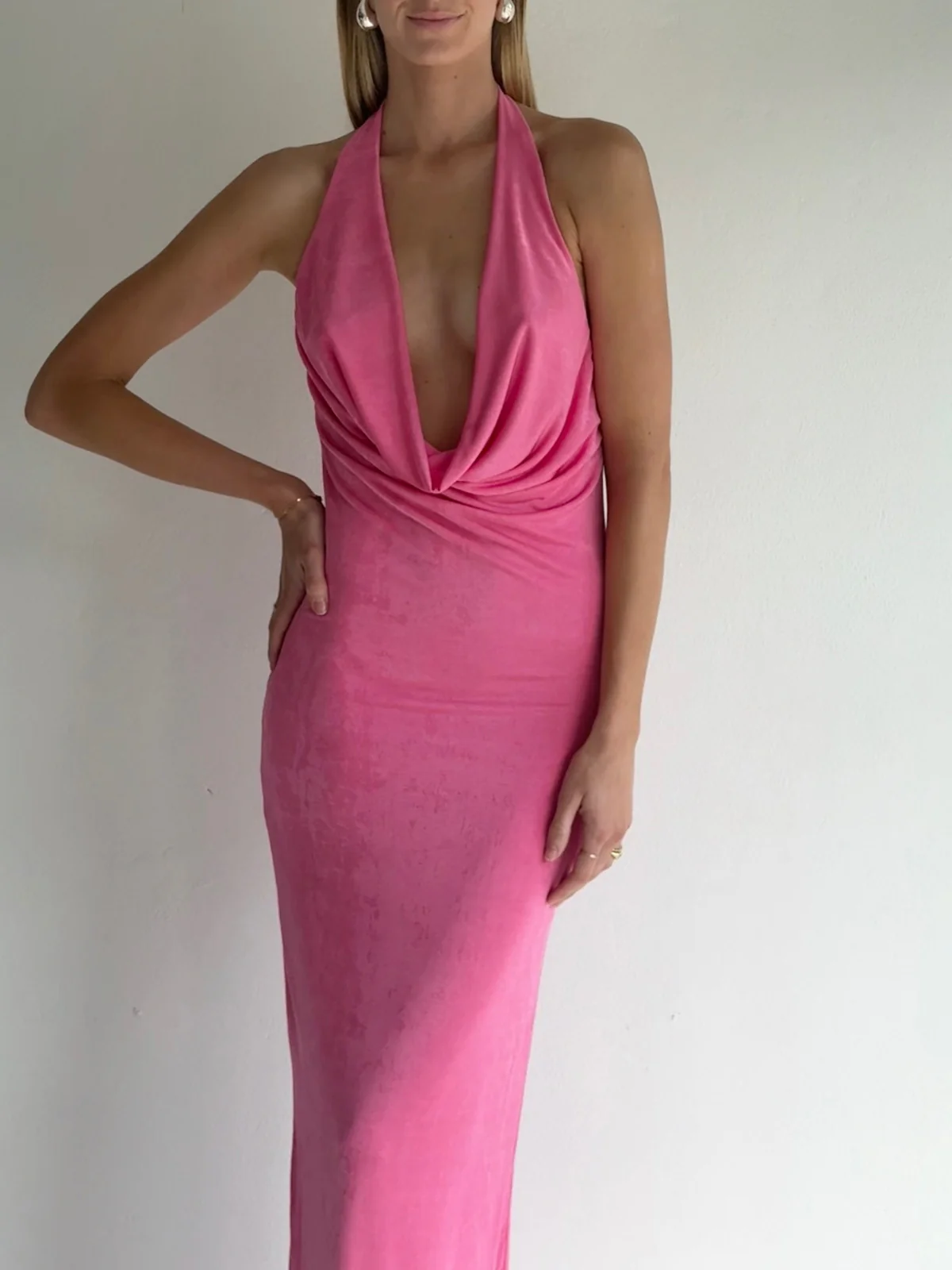 By Nicola Riley Maxi Dress in Pink - Image 3
