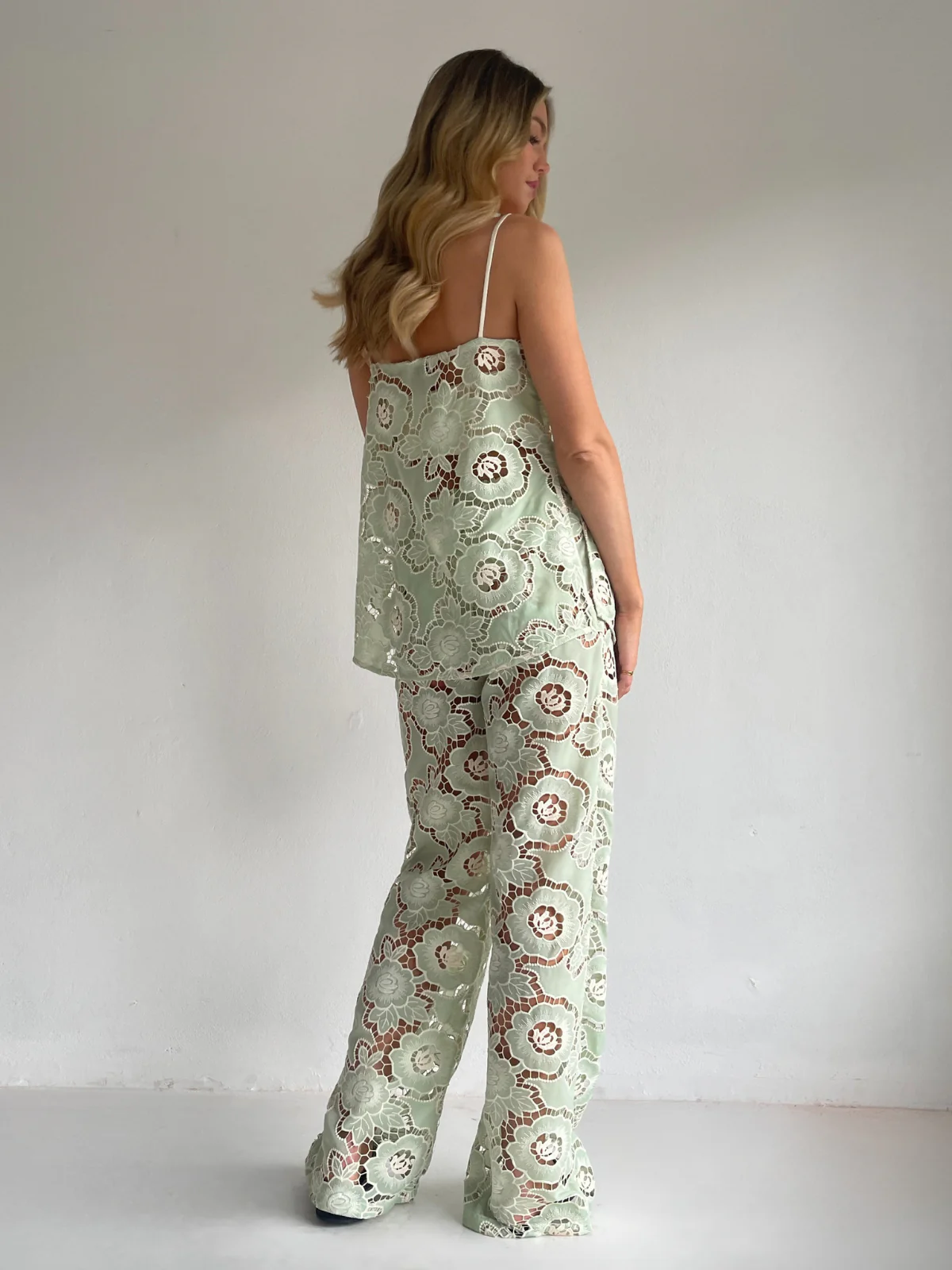 By Nicola Romily Cami in Mint Lace - Image 4