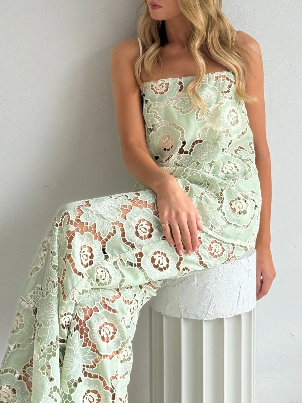 By Nicola Romily Cami in Mint Lace - Image 7