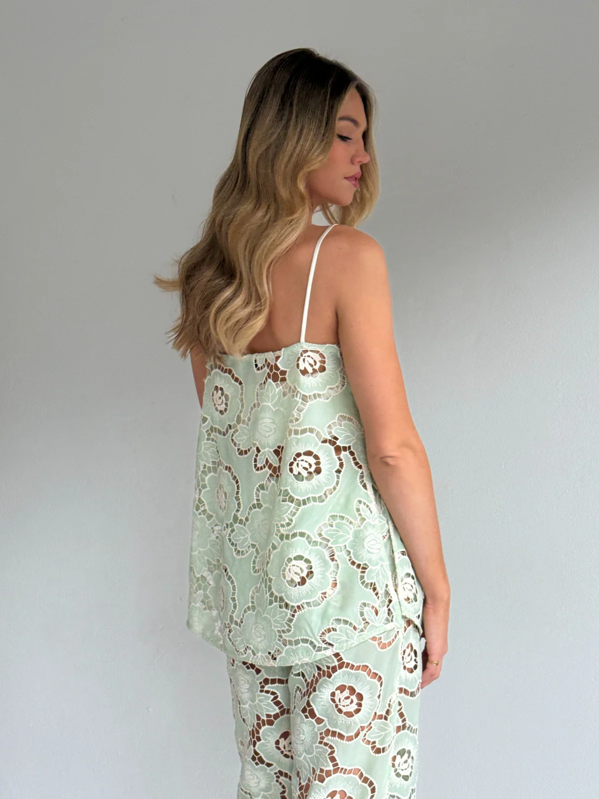 By Nicola Romily Cami in Mint Lace - Image 8