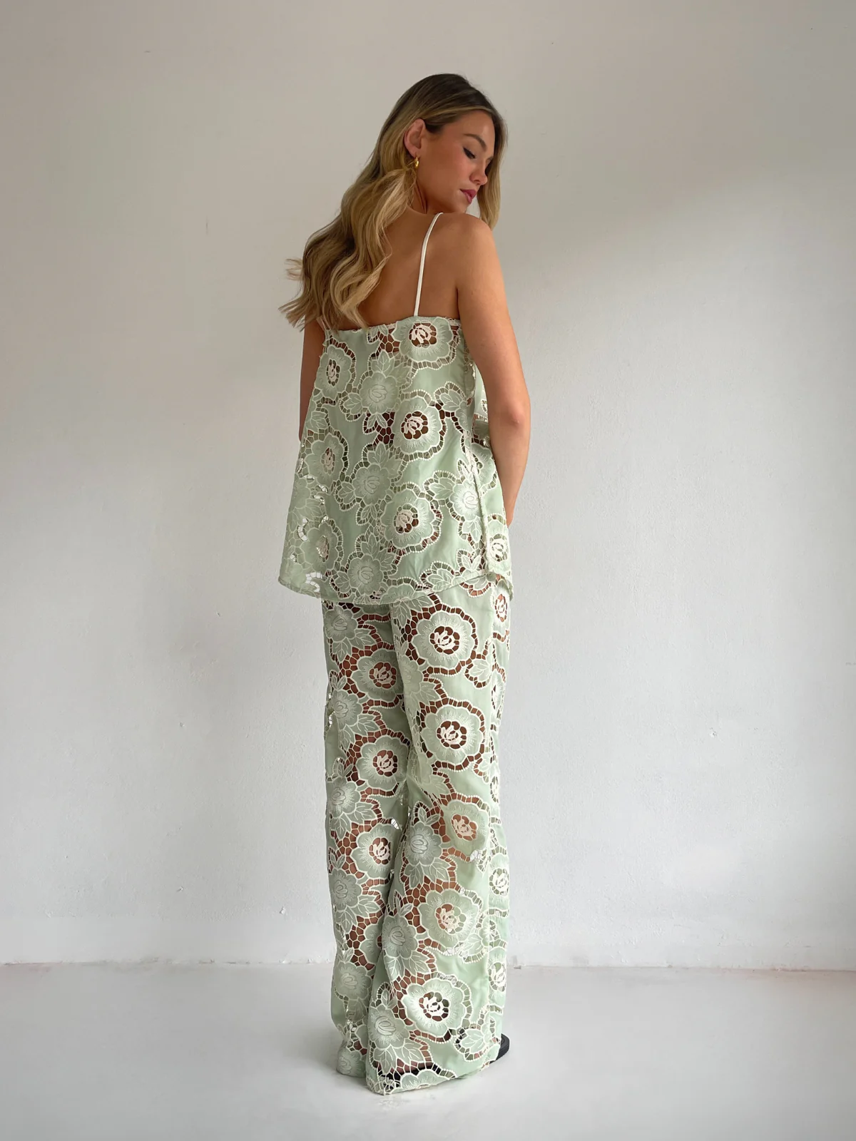 By Nicola Romily Pant in Mint Lace - Image 4