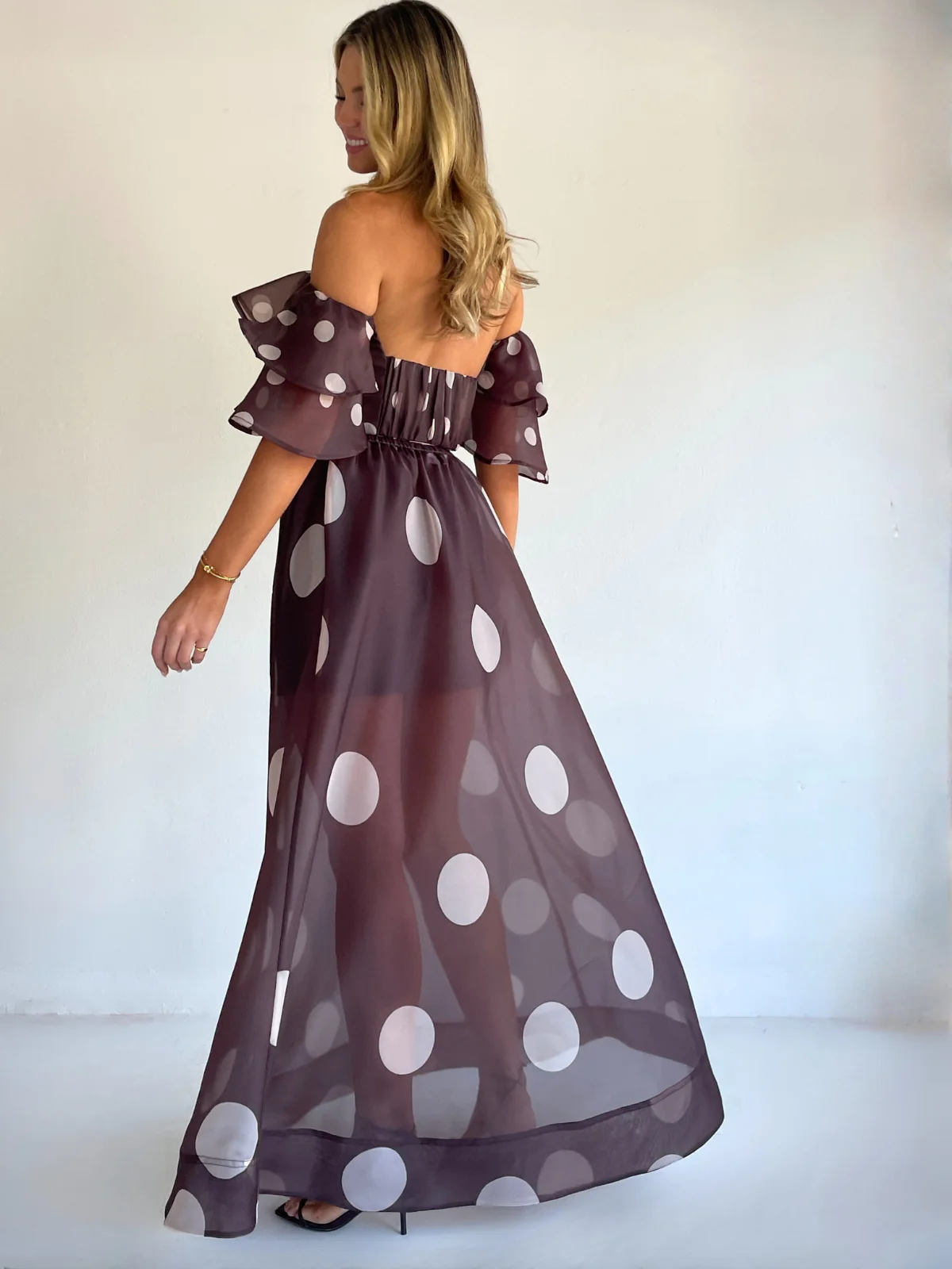 By Nicola Sibella Skirt in Chocolate Polka - Image 10