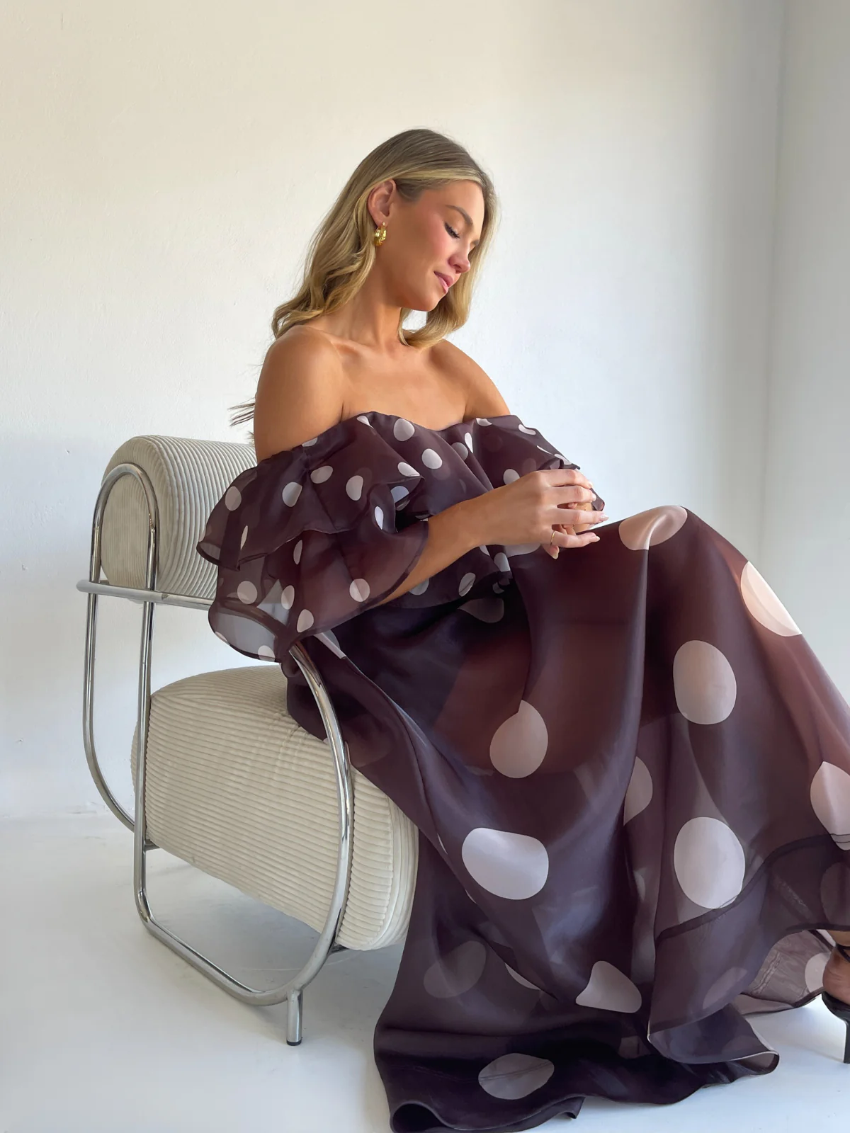 By Nicola Sibella Skirt in Chocolate Polka - Image 12