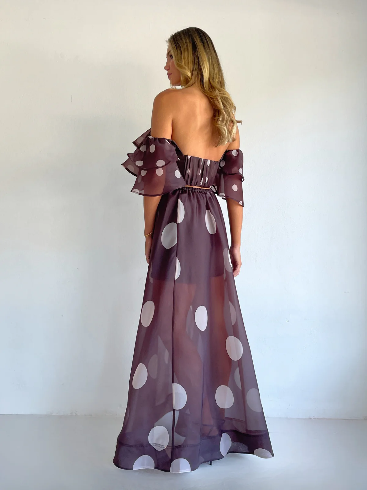 By Nicola Sibella Skirt in Chocolate Polka - Image 3