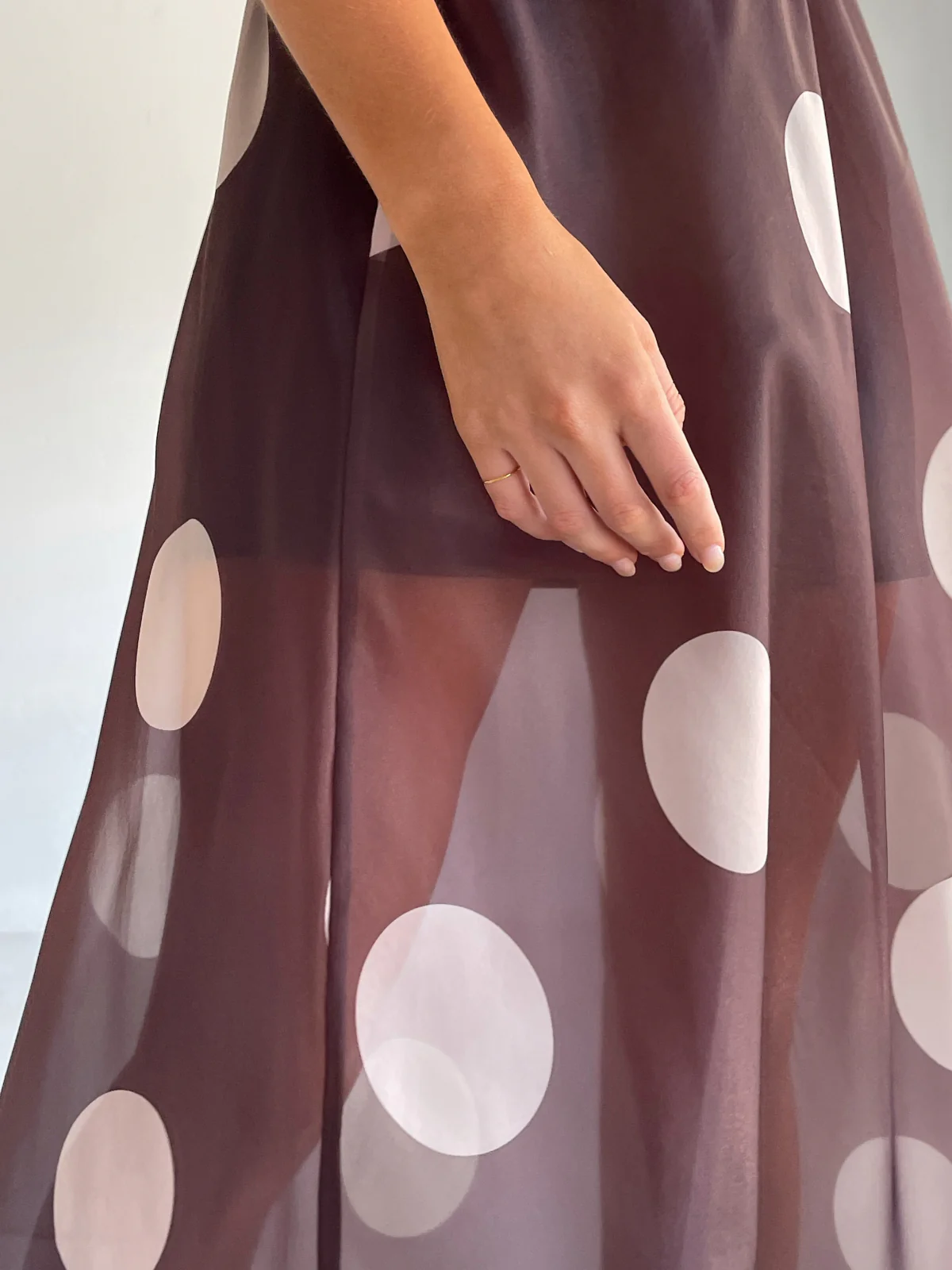 By Nicola Sibella Skirt in Chocolate Polka - Image 5