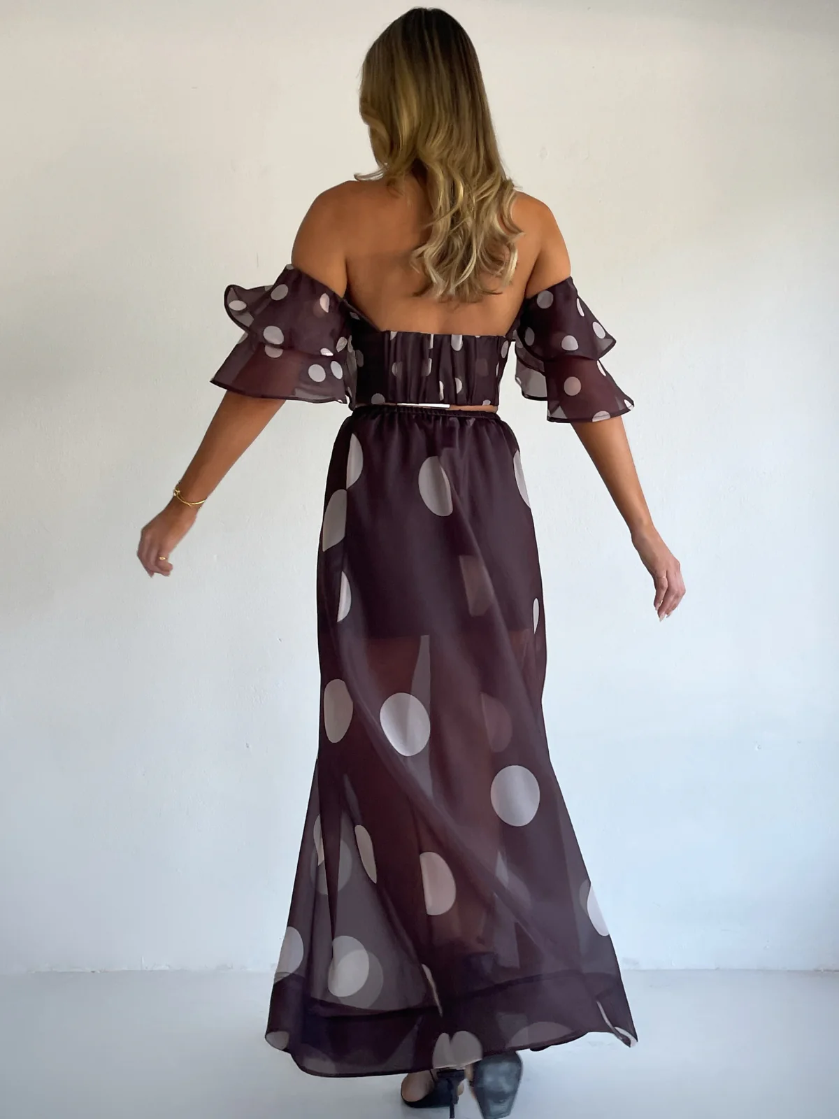 By Nicola Sibella Skirt in Chocolate Polka - Image 6