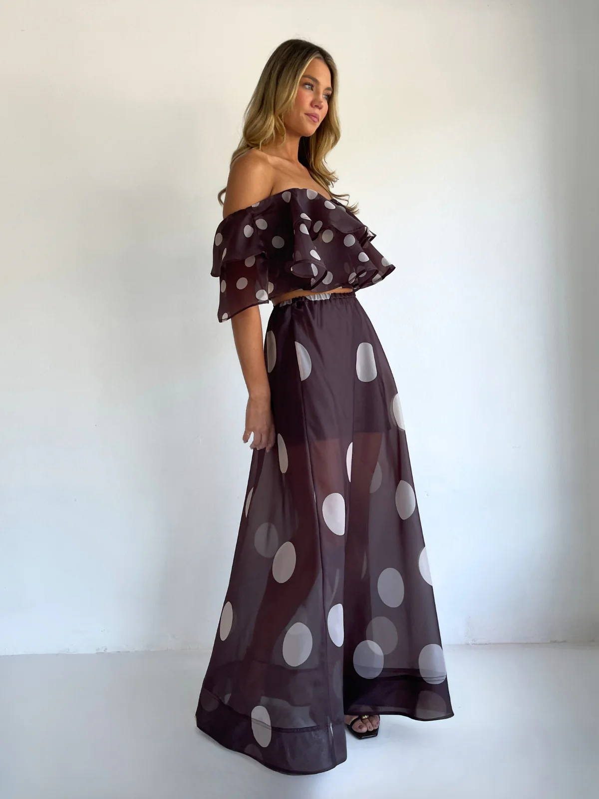 By Nicola Sibella Skirt in Chocolate Polka - Image 8