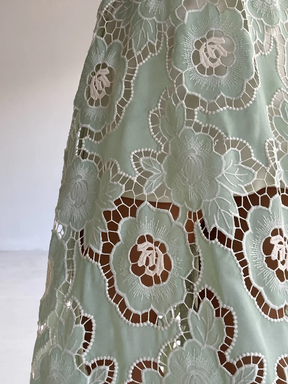 By Nicola Sibella Skirt in Mint Lace - Image 5