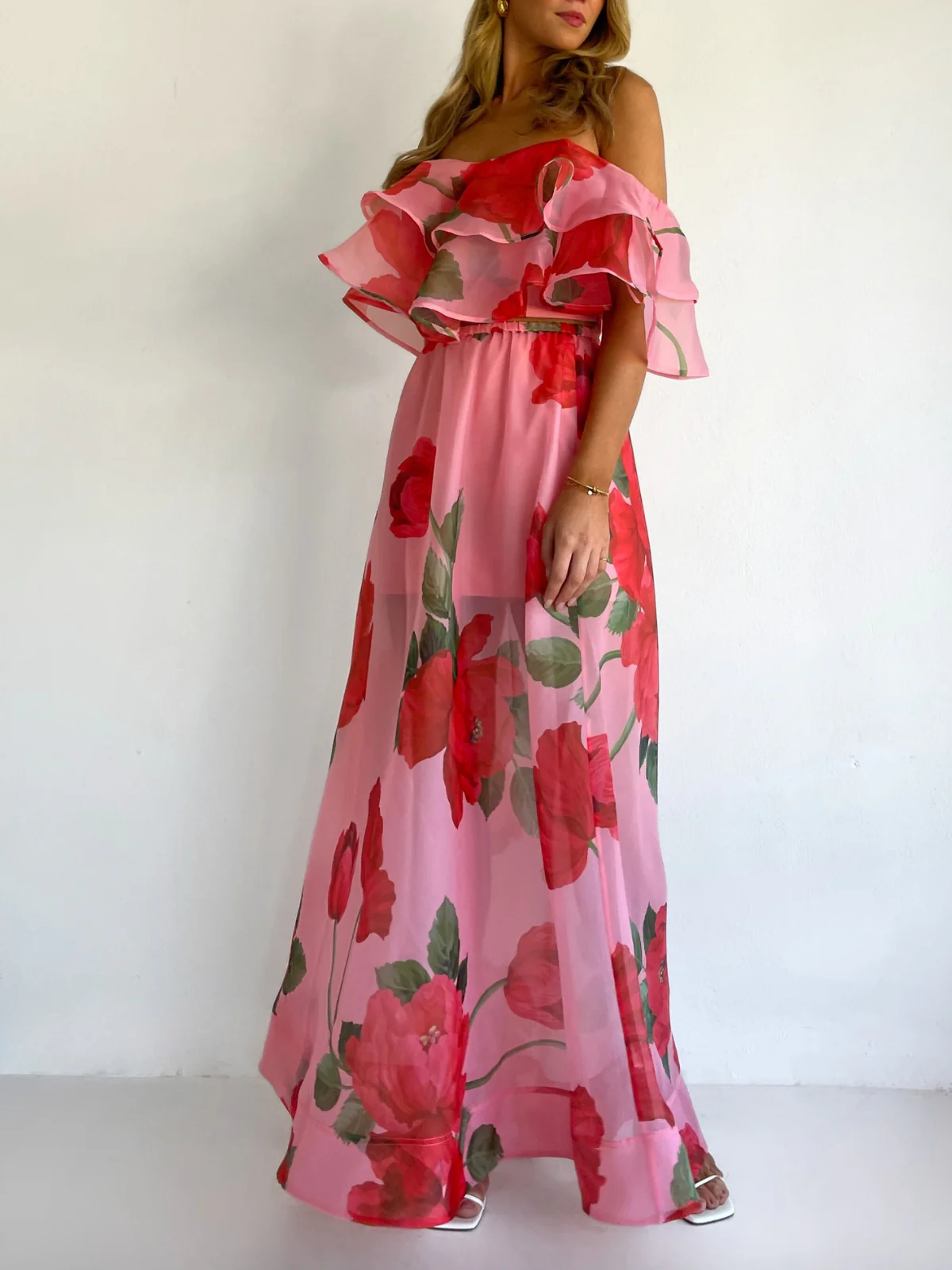 By Nicola Sibella Skirt in Raspberry Bloom - Image 11