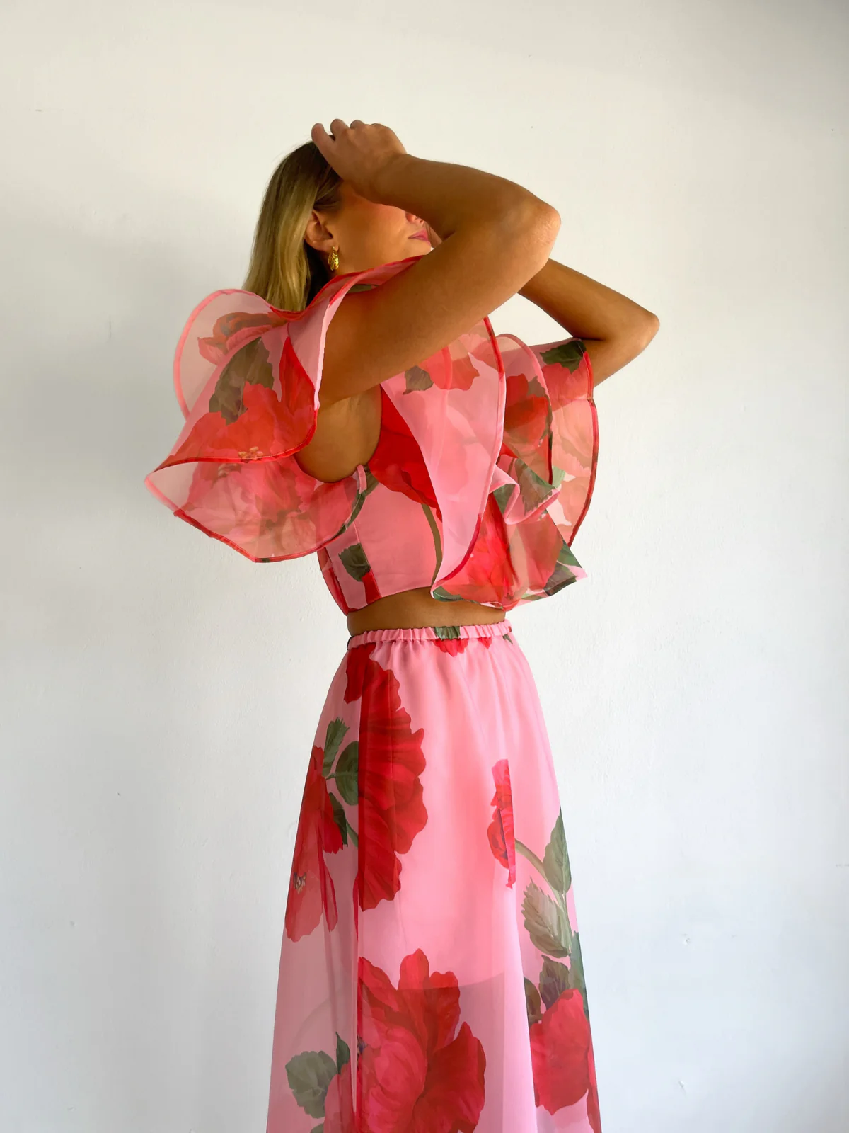 By Nicola Sibella Skirt in Raspberry Bloom - Image 12