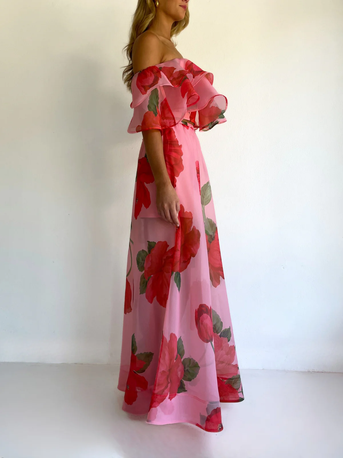 By Nicola Sibella Skirt in Raspberry Bloom - Image 16