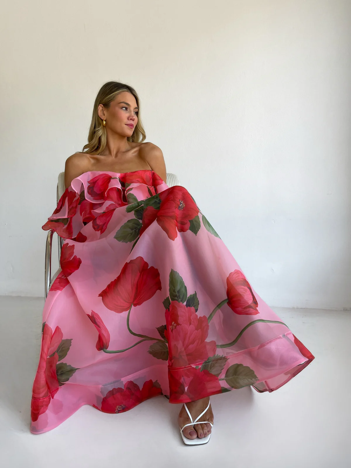 By Nicola Sibella Skirt in Raspberry Bloom - Image 17