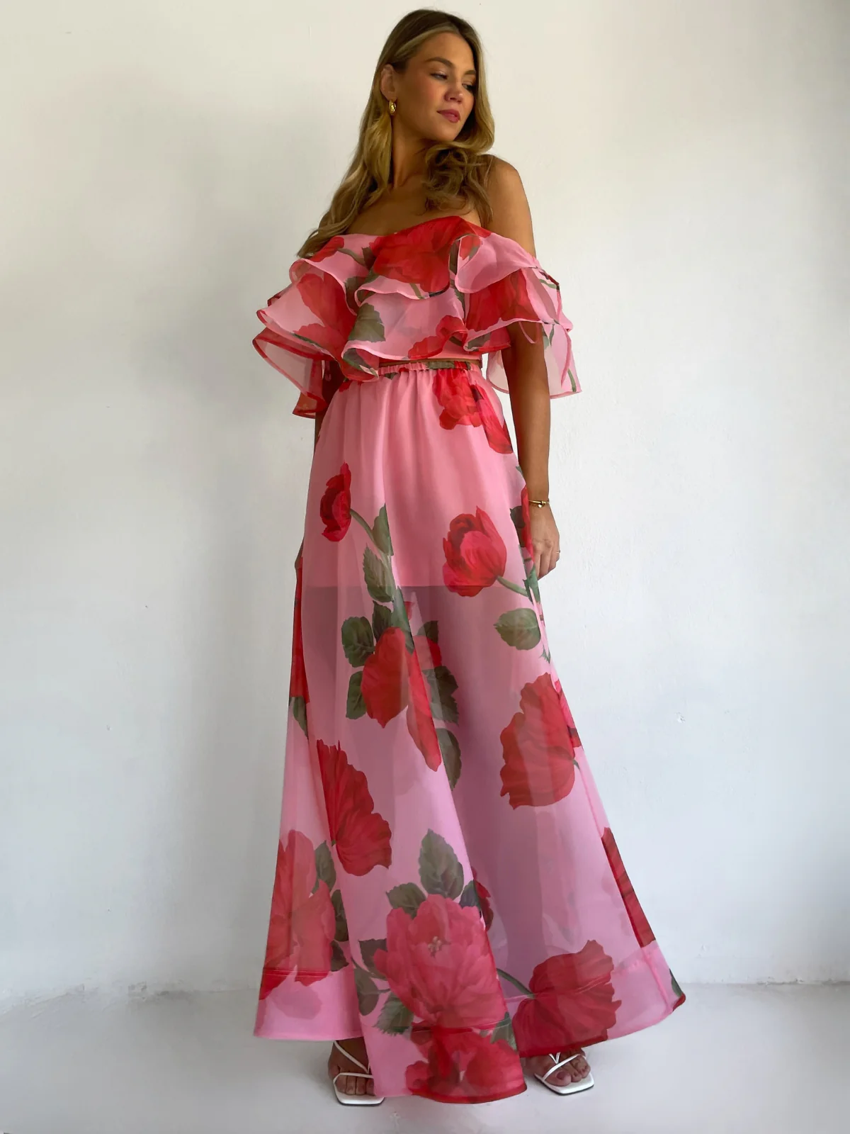 By Nicola Sibella Skirt in Raspberry Bloom - Image 6