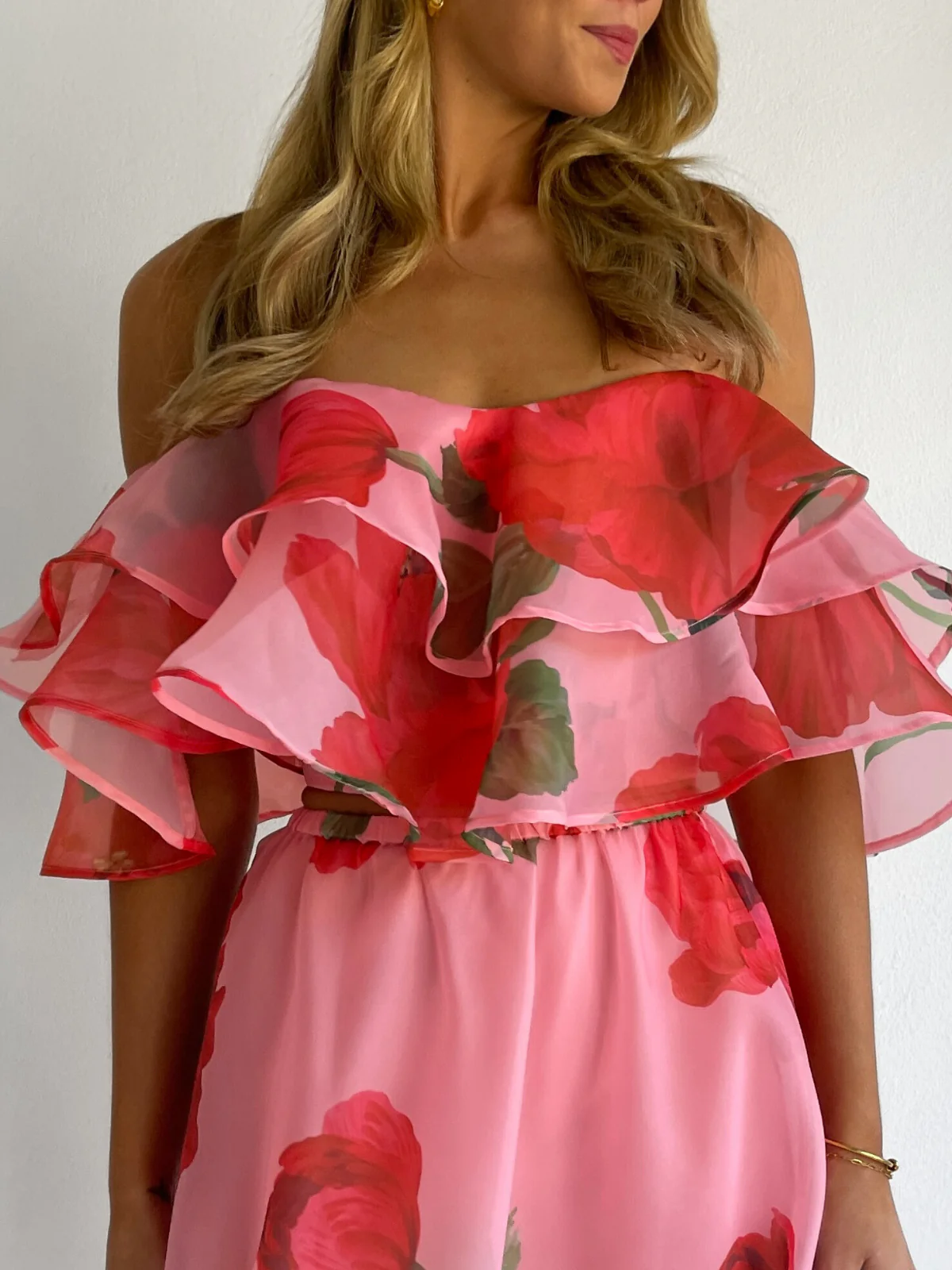 By Nicola Sibella Skirt in Raspberry Bloom - Image 7
