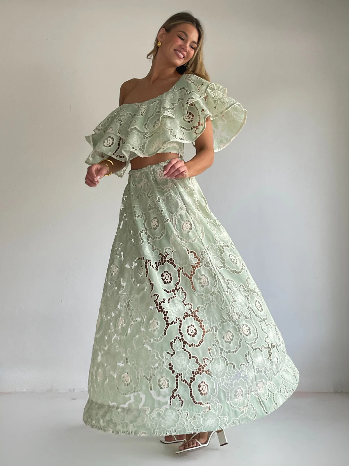 By Nicola Sibella Top in Mint Lace - Image 10