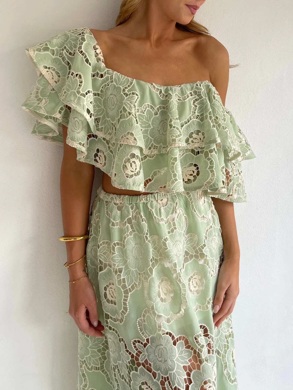 By Nicola Sibella Top in Mint Lace - Image 5