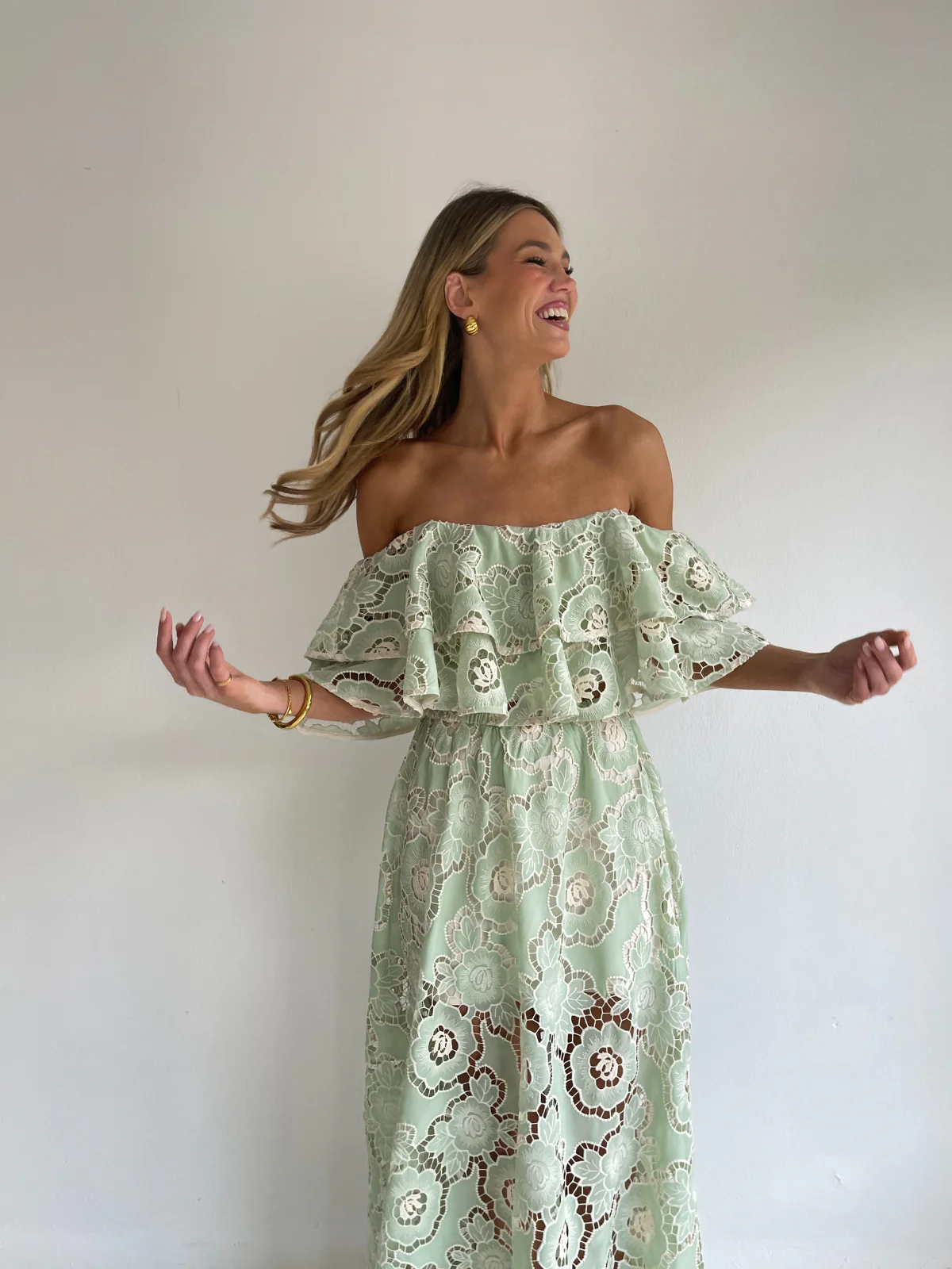 By Nicola Sibella Top in Mint Lace - Image 8