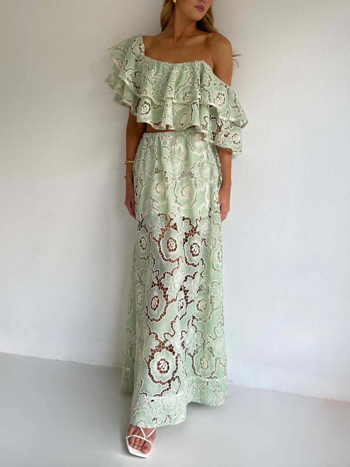 By Nicola Sibella Top in Mint Lace - Image 9