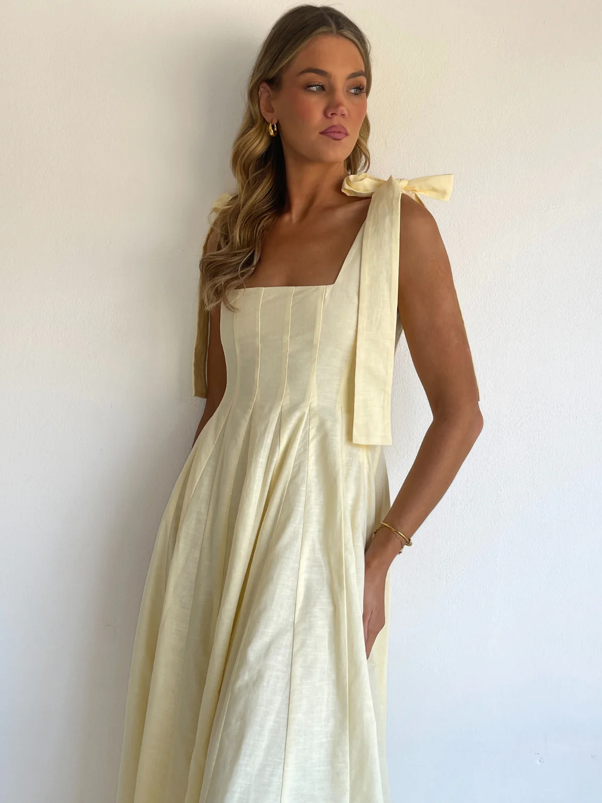 By Nicola Sienna Maxi Dress in Lemon - Image 3