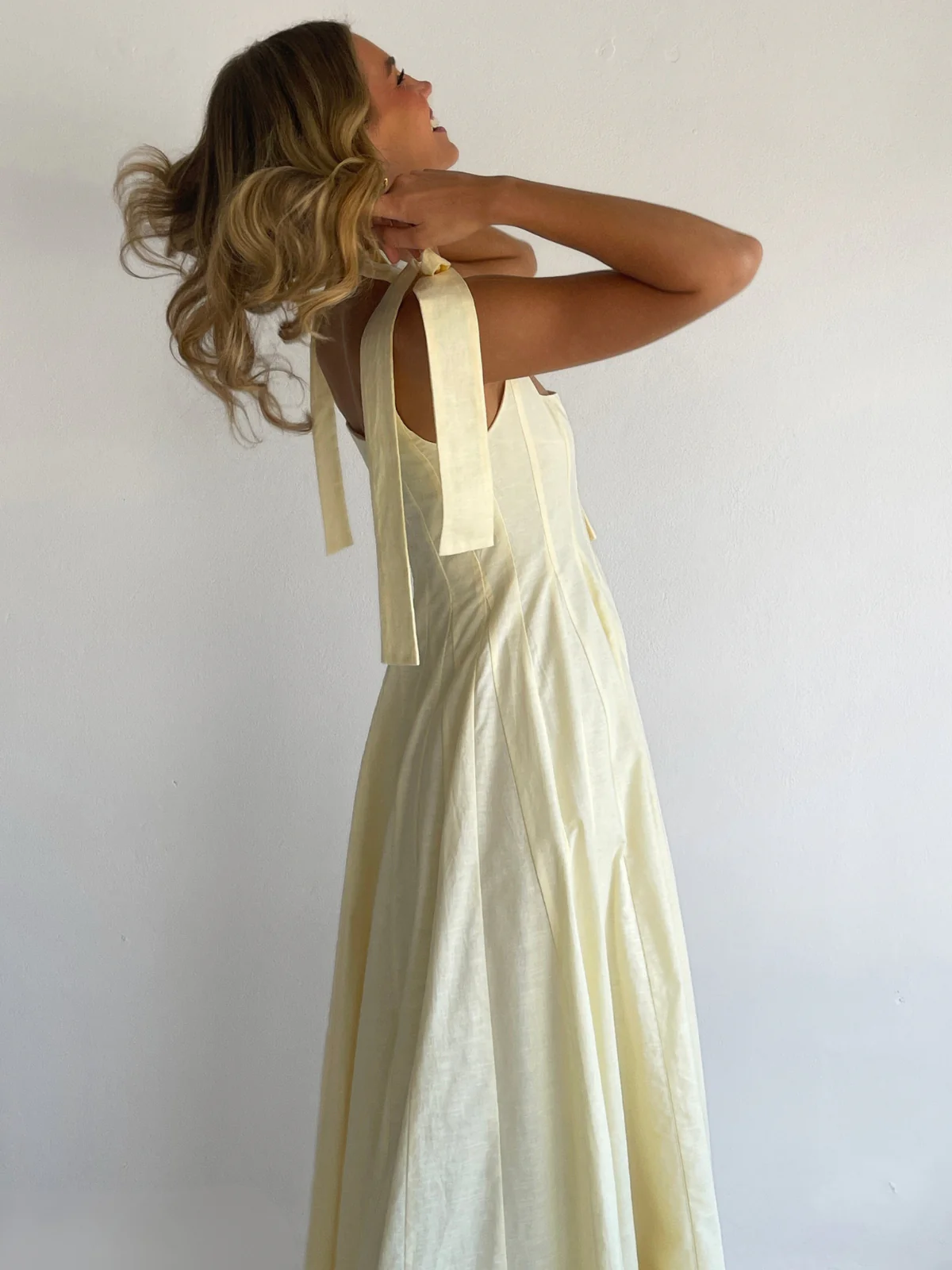 By Nicola Sienna Maxi Dress in Lemon - Image 4