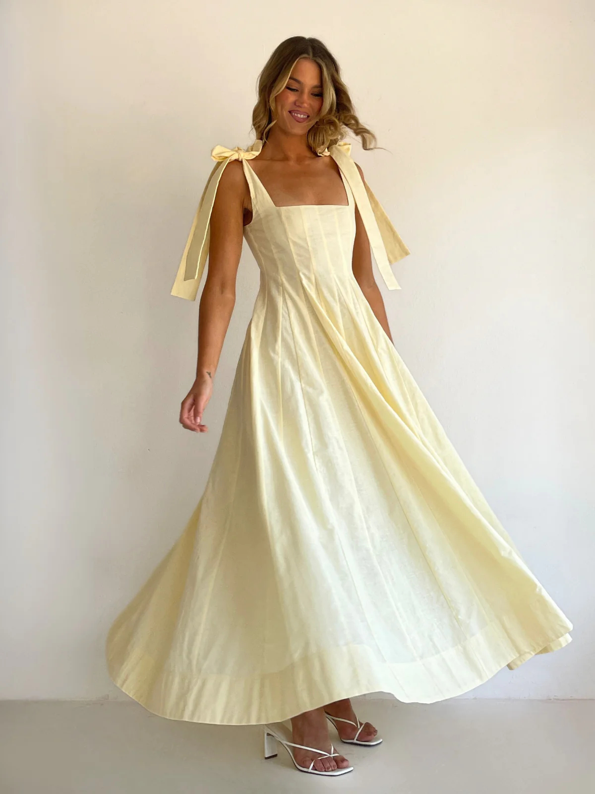By Nicola Sienna Maxi Dress in Lemon - Image 7