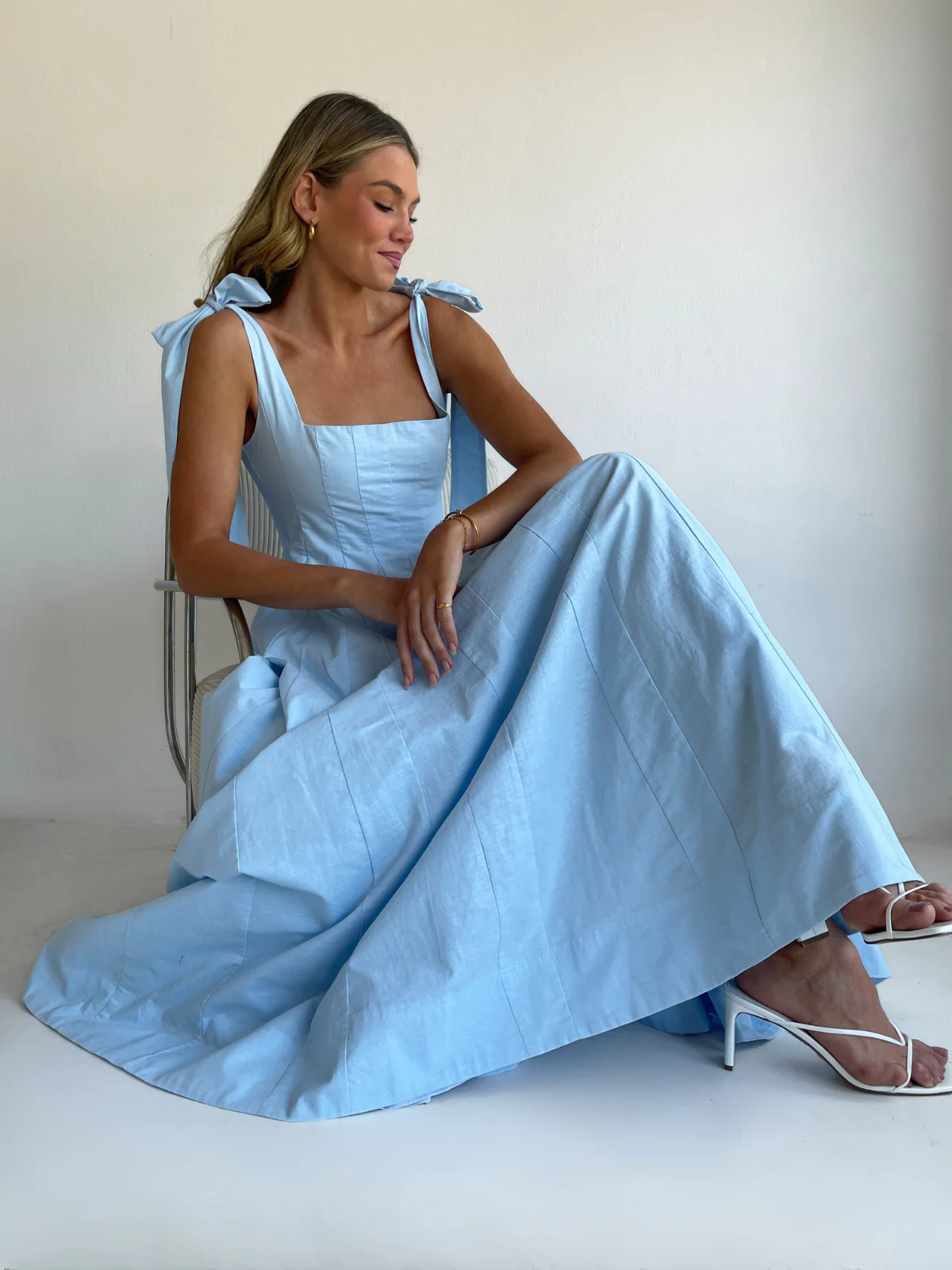 By Nicola Sienna Maxi Dress in Powder Blue - Image 12
