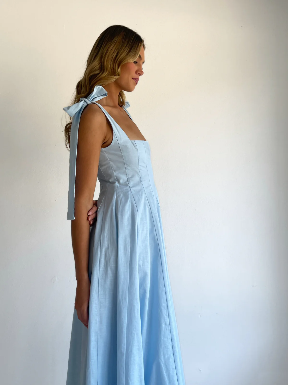 By Nicola Sienna Maxi Dress in Powder Blue - Image 4