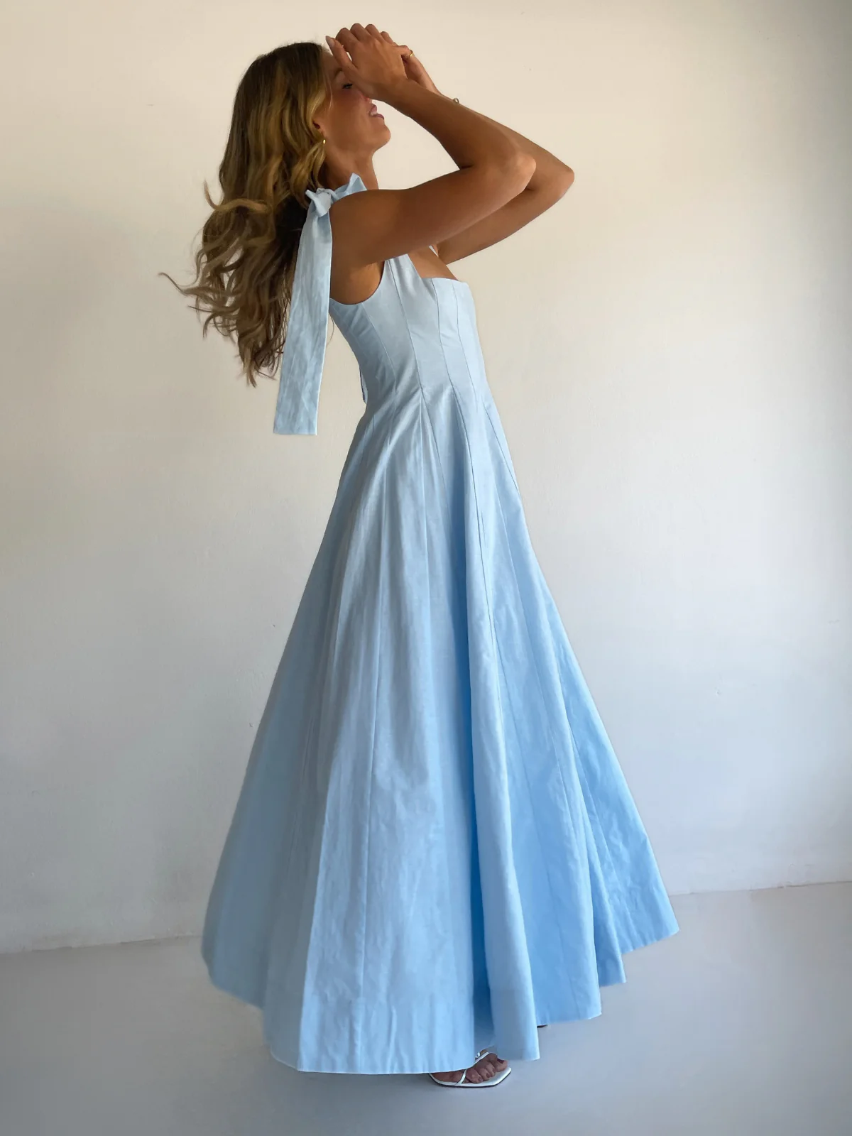 By Nicola Sienna Maxi Dress in Powder Blue - Image 9