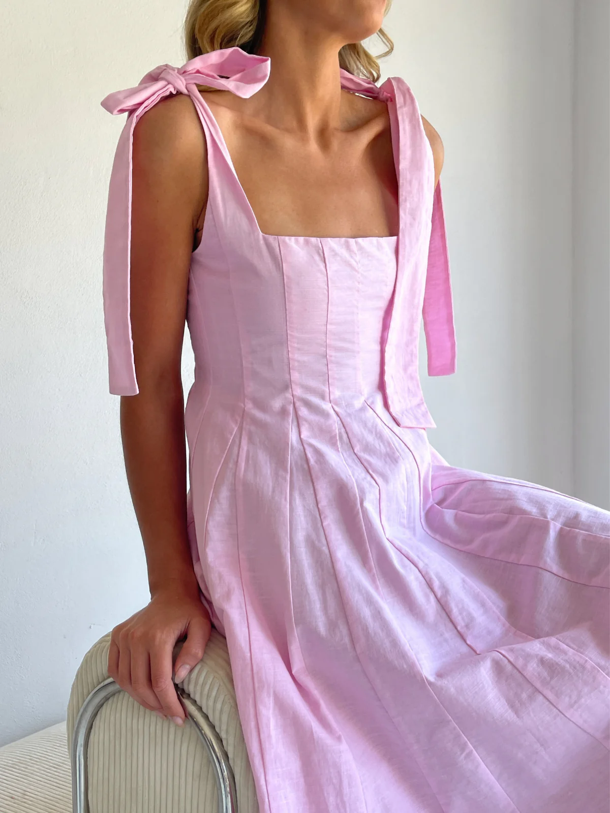 By Nicola Sienna Maxi Dress in Powder Pink - Image 10