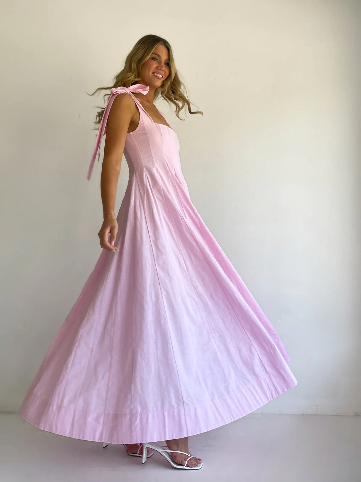By Nicola Sienna Maxi Dress in Powder Pink - Image 9