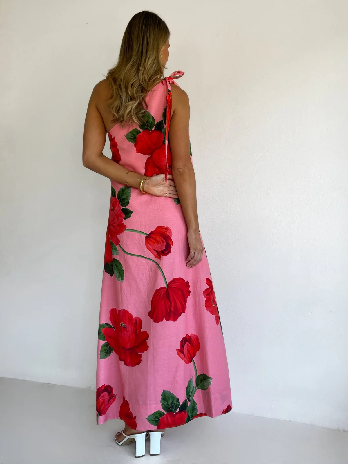 By Nicola Sorrento Maxi Dress in Raspberry Bloom - Image 5