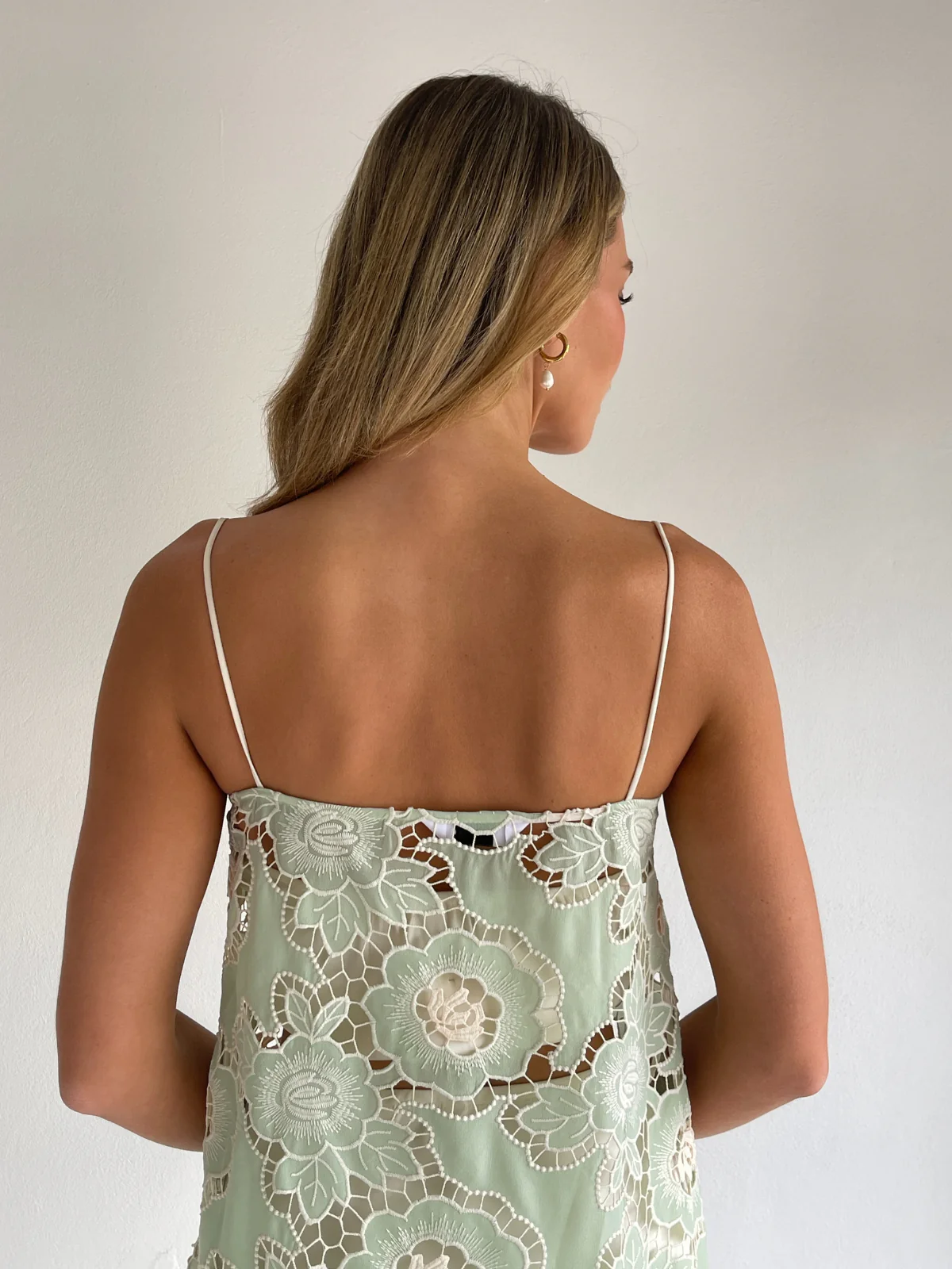 By Nicola Tove Maxi Dress in Mint Lace - Image 8