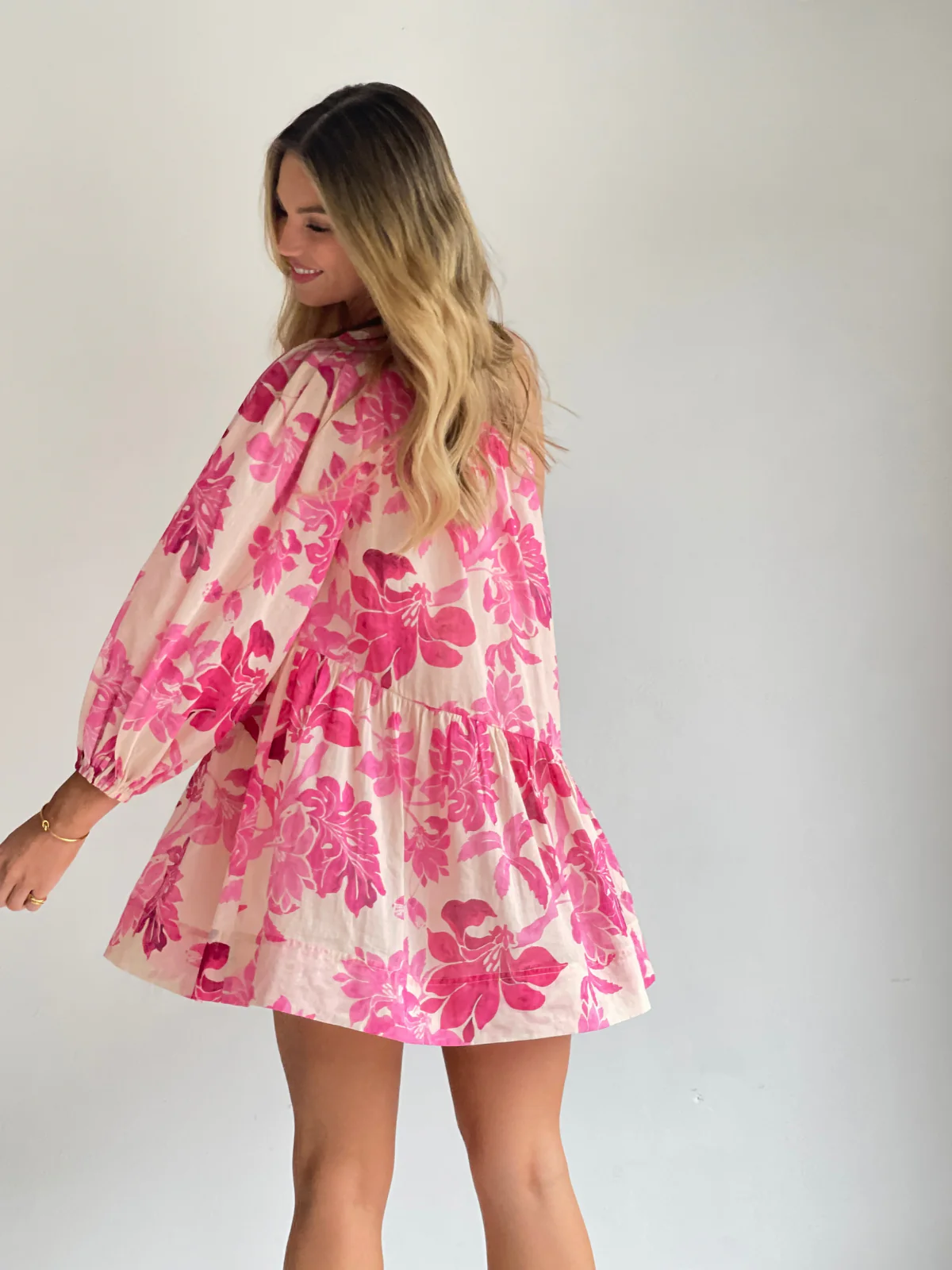 By Nicola Vita Off Shoulder Mini Dress in Potpourri - Image 10
