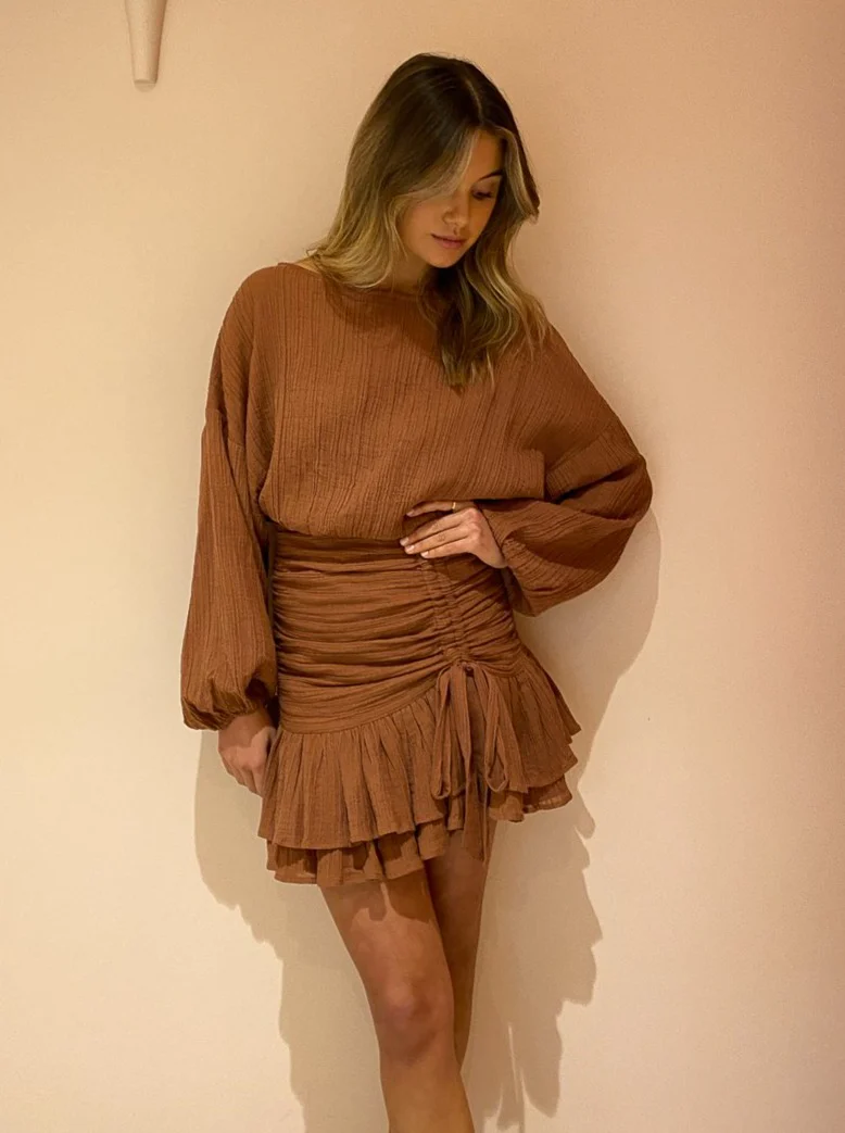 Issy Blaze Dress in Sienna - Image 3