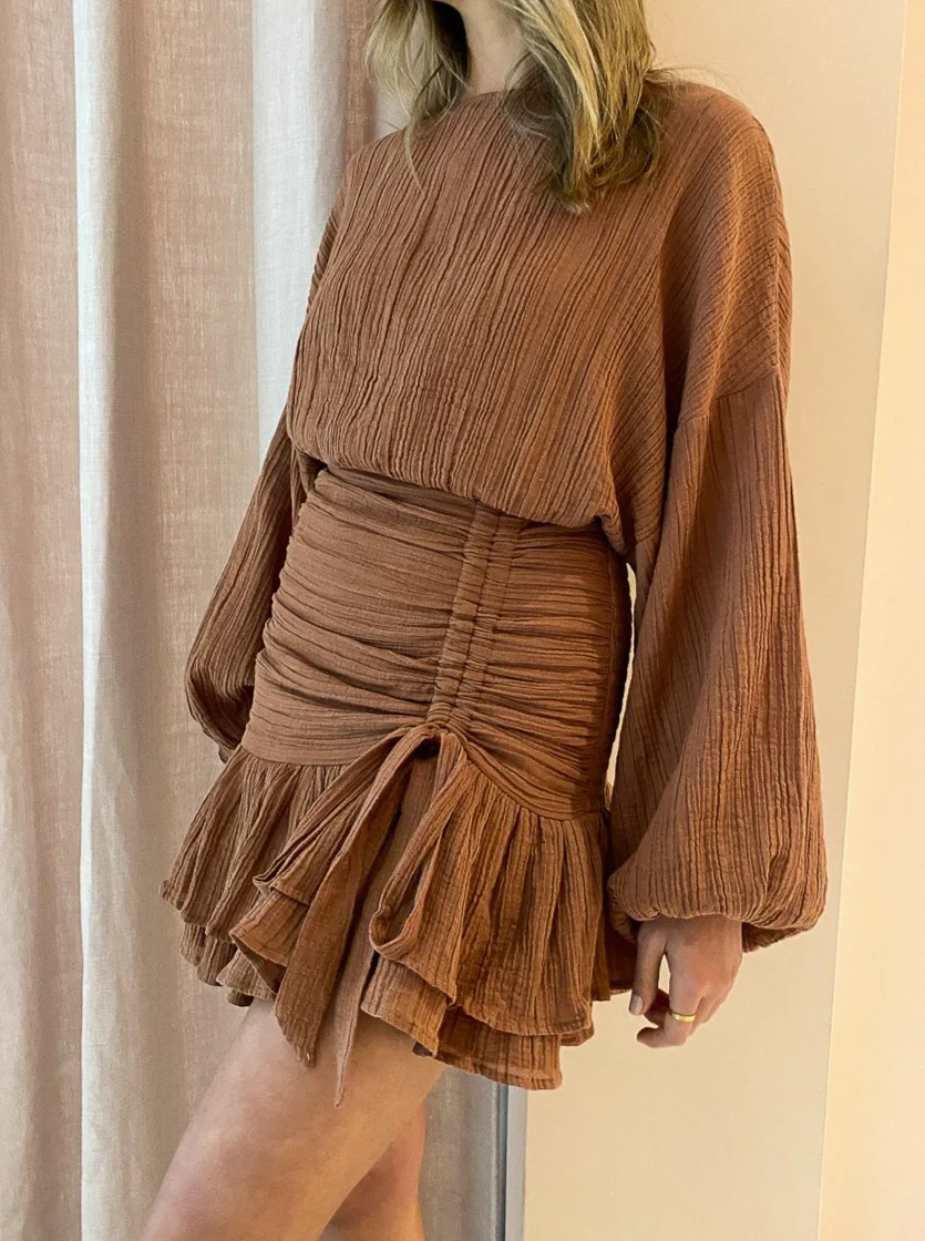Issy Blaze Dress in Sienna - Image 6