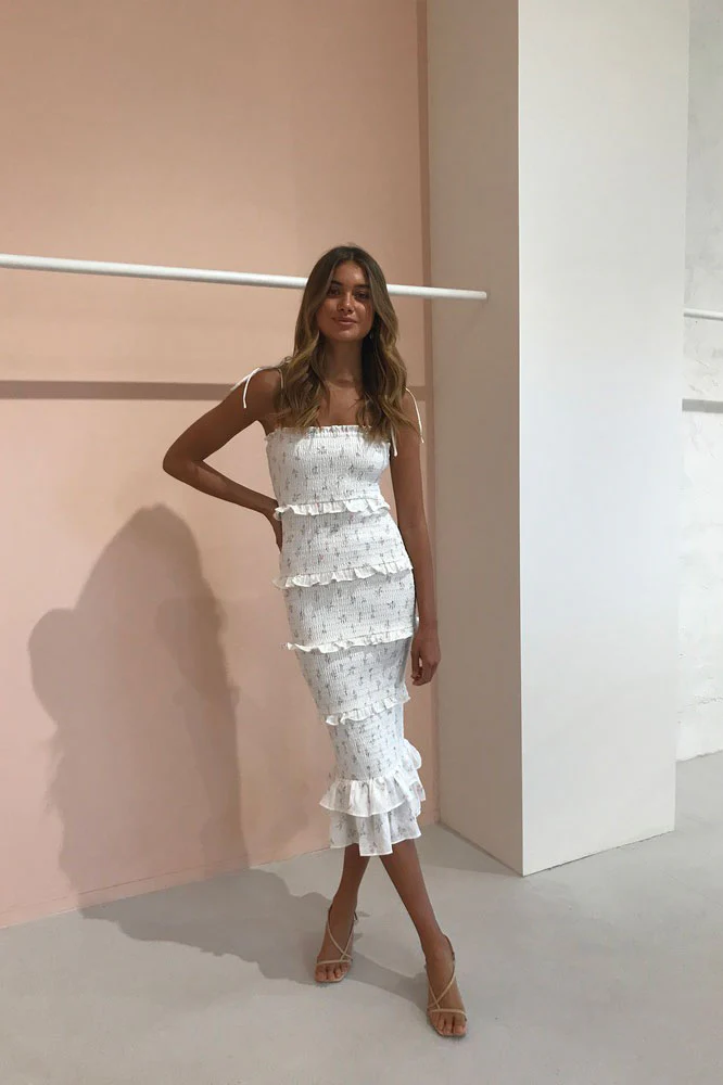 Issy Camille Midi Dress in Spring Time - Image 2