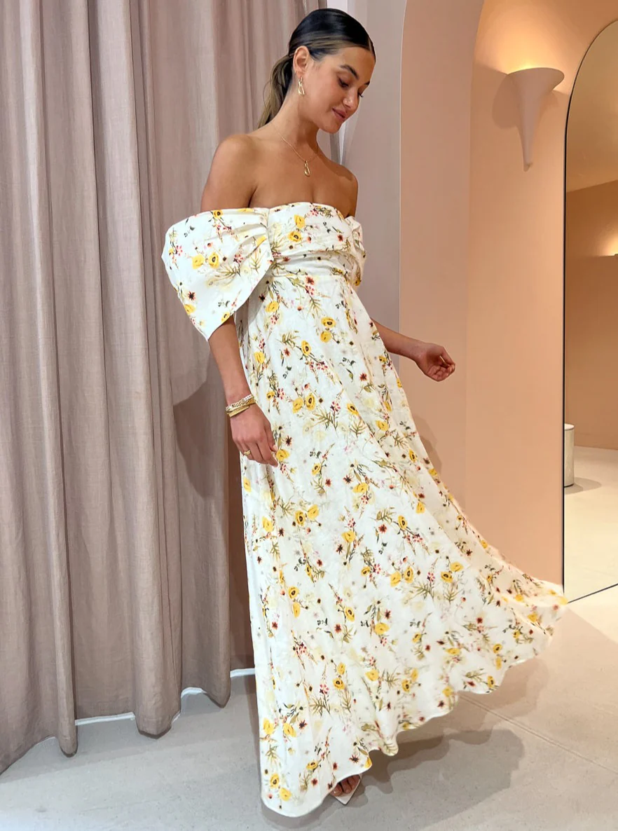 Issy Circles Dress in Yellow Poppy - Image 3