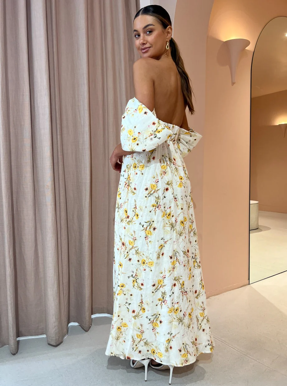 Issy Circles Dress in Yellow Poppy - Image 4