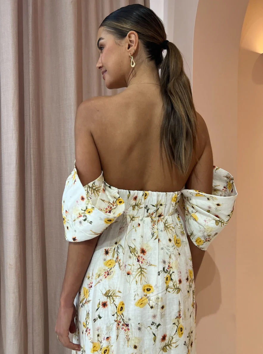Issy Circles Dress in Yellow Poppy - Image 5