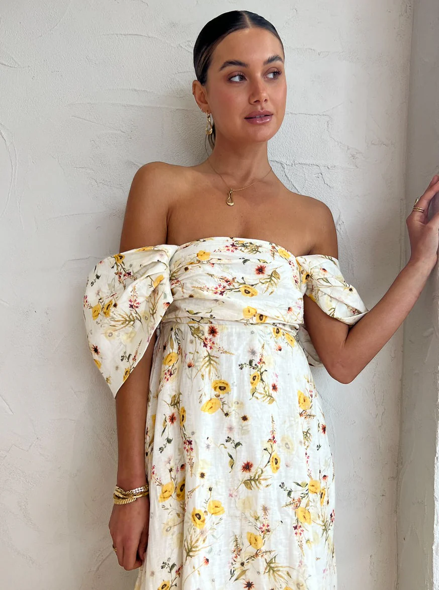 Issy Circles Dress in Yellow Poppy - Image 7