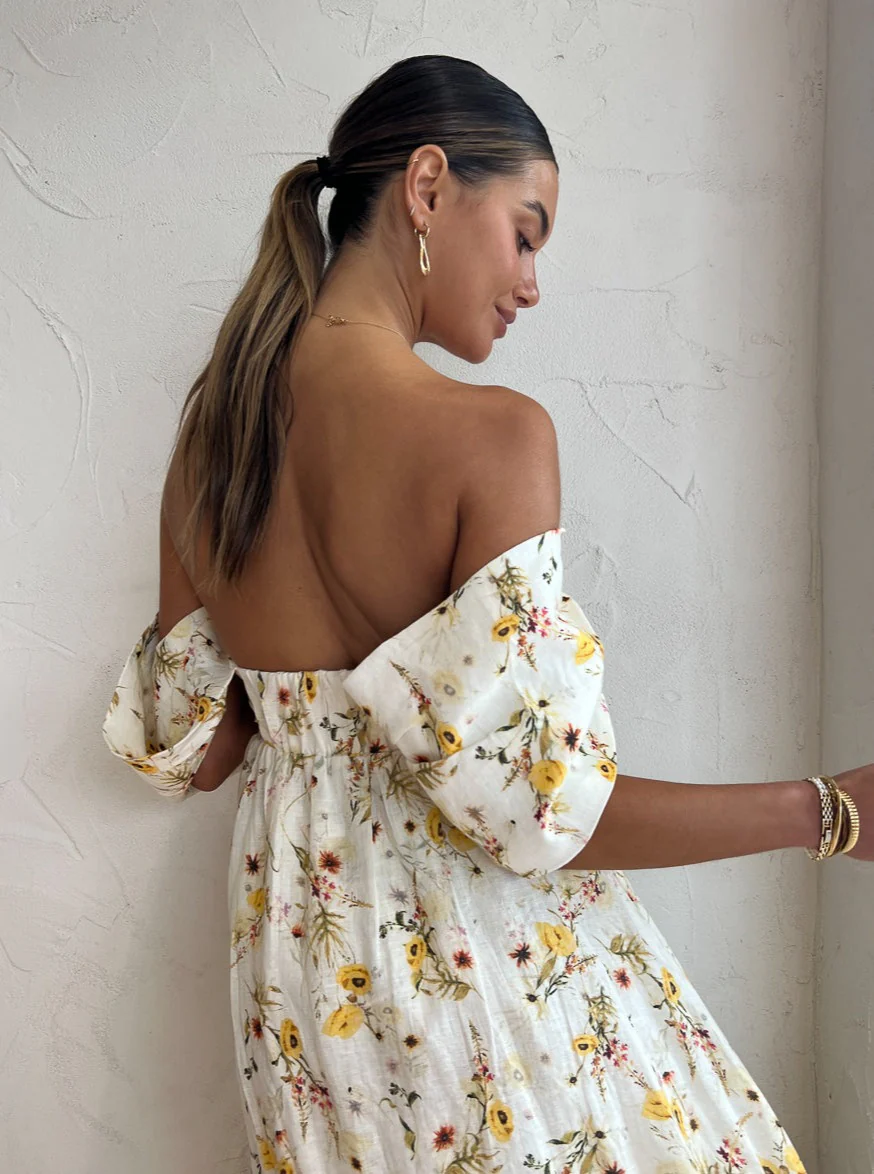 Issy Circles Dress in Yellow Poppy - Image 8